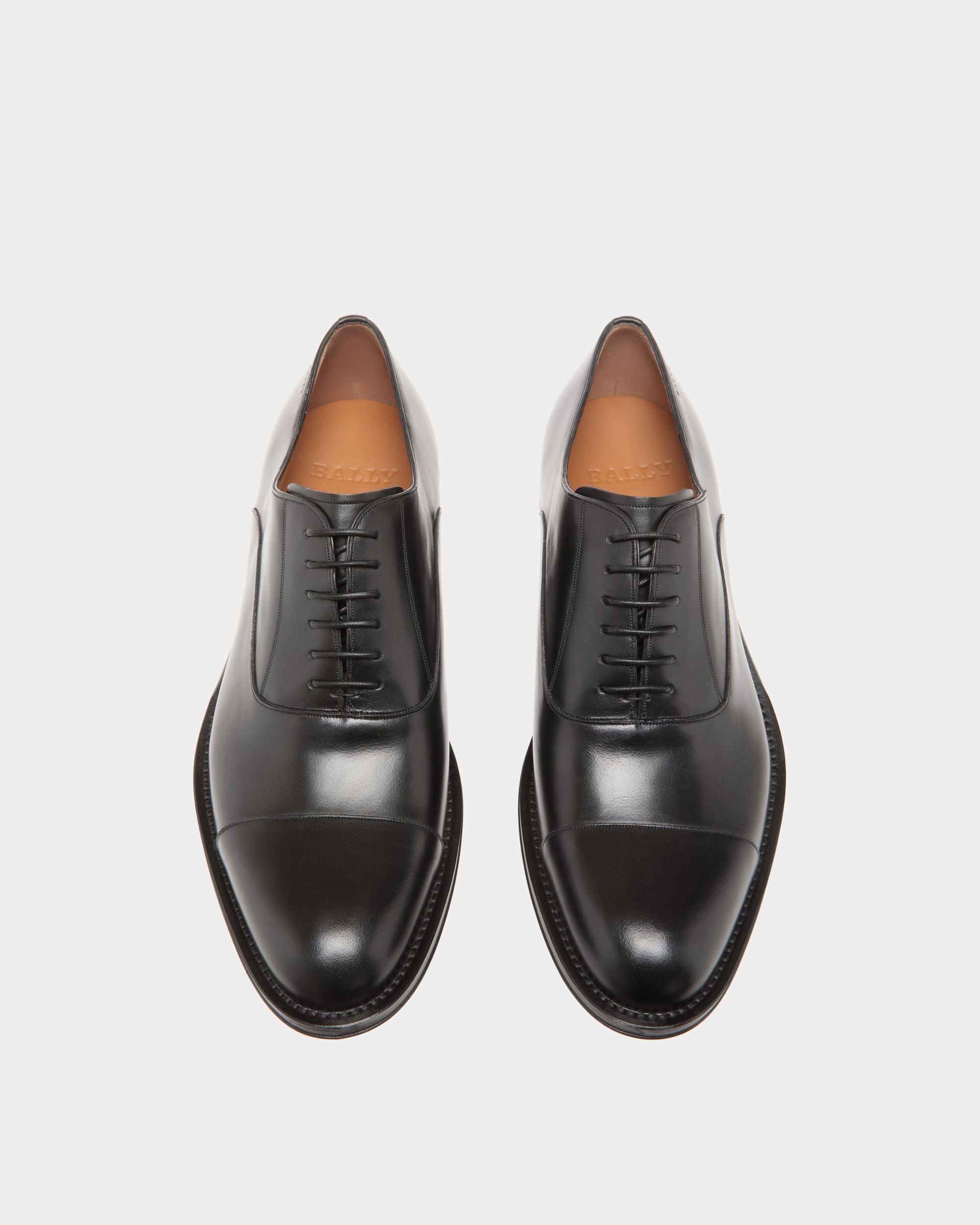 Oxford in Black Leather - Men's - Bally - 04