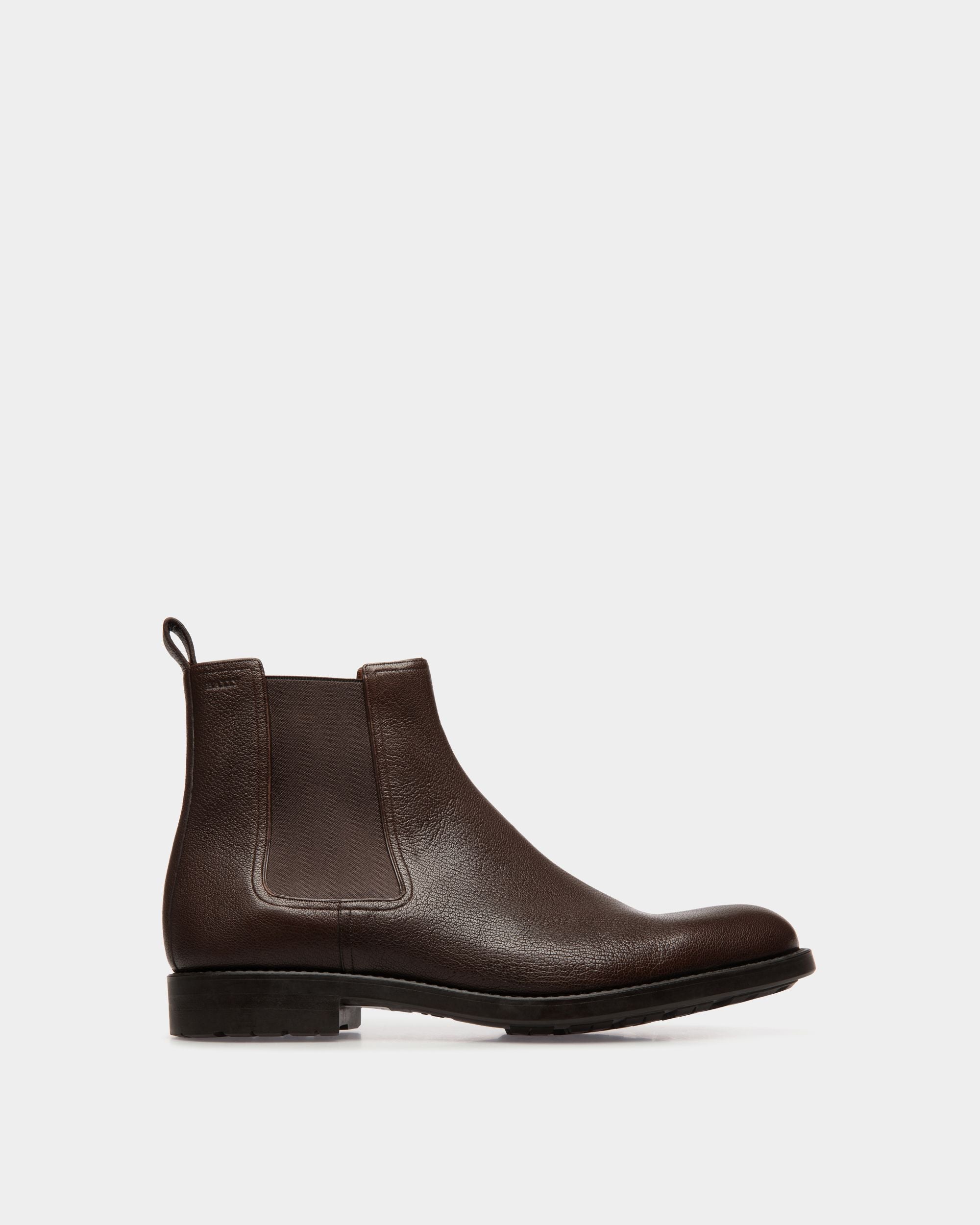 Boots In Brown Leather - Men's - Bally - 01