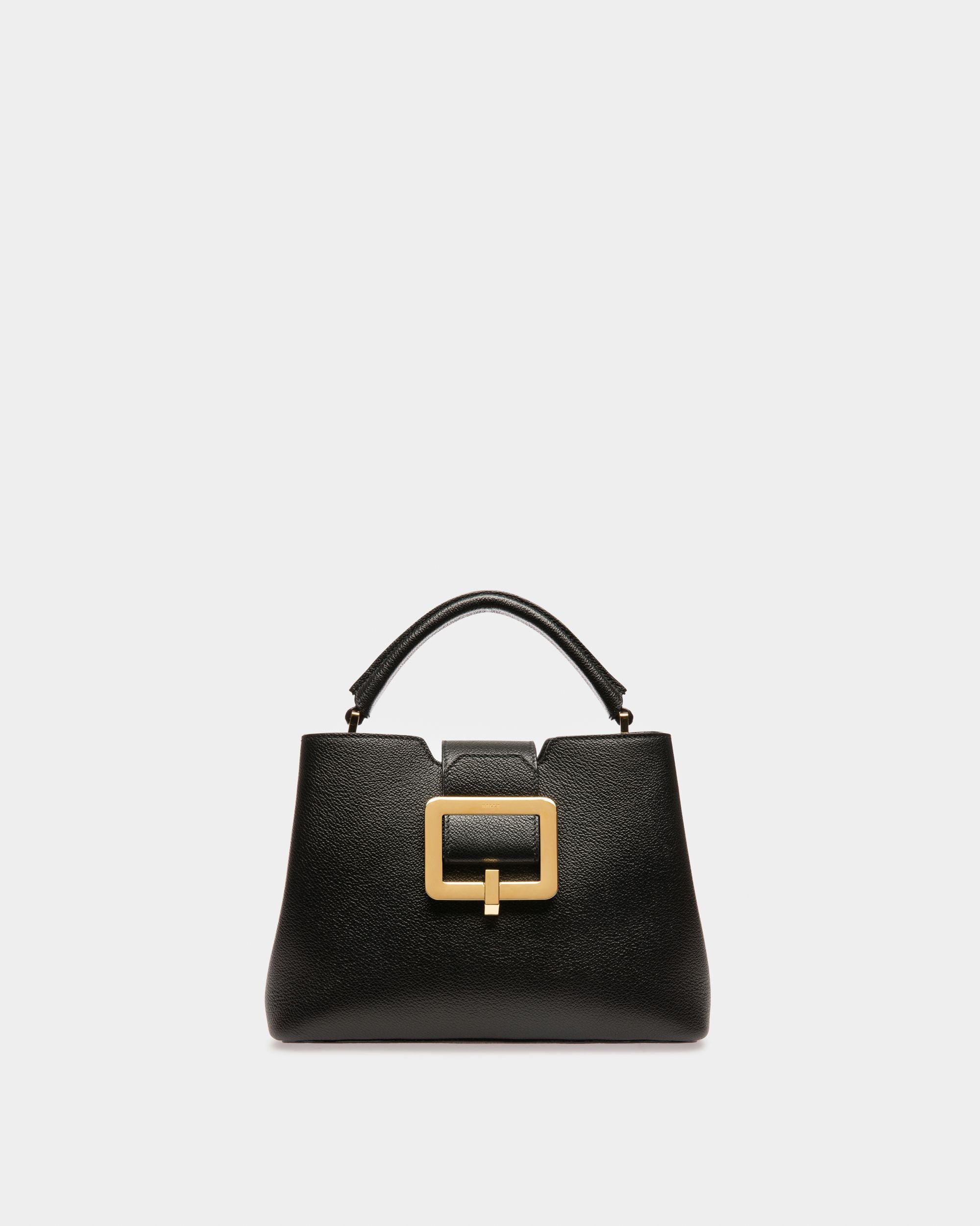 Jorah Leather Top Handle Bag In Black - Women's - Bally - 01