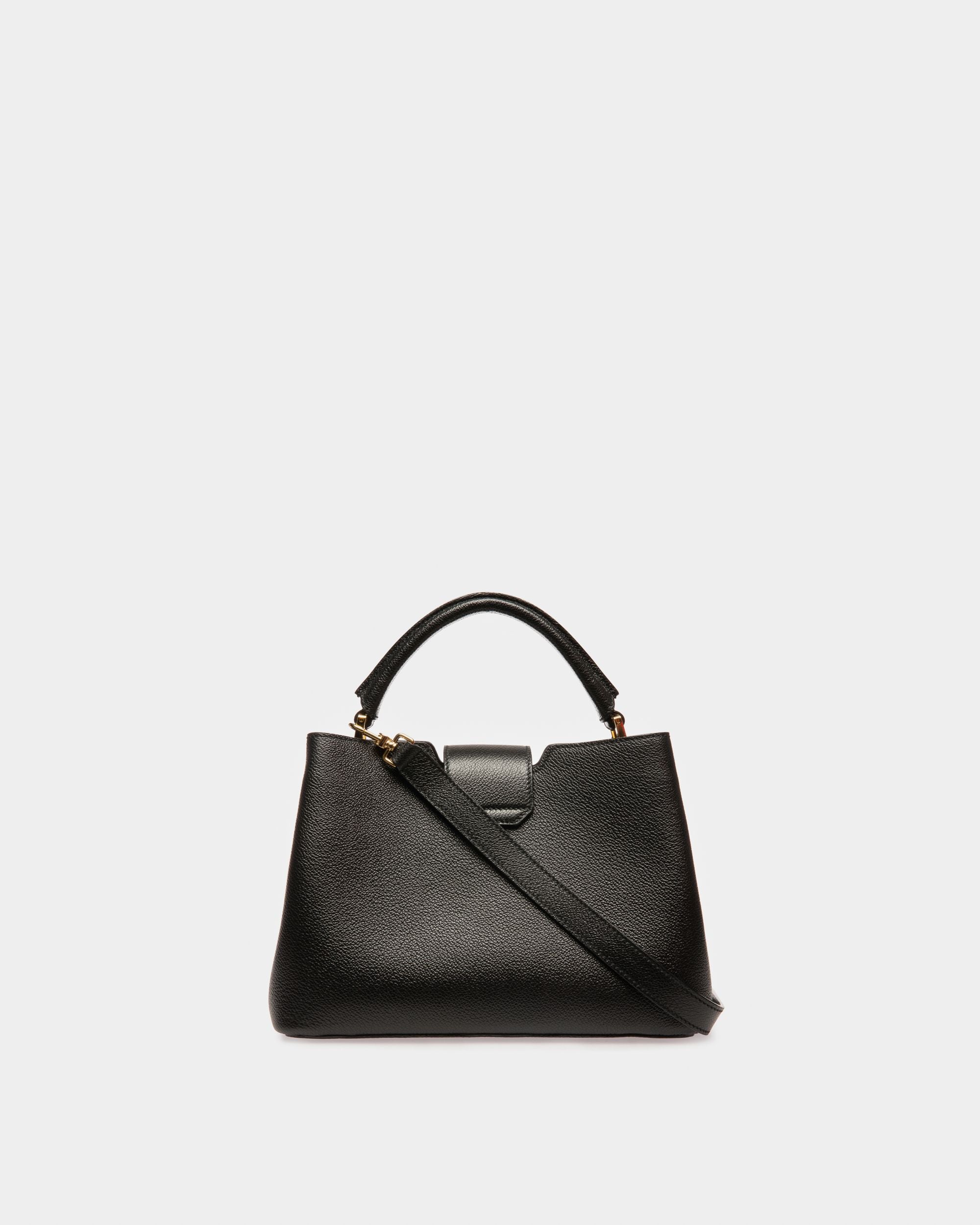 Jorah Leather Top Handle Bag In Black - Women's - Bally - 02