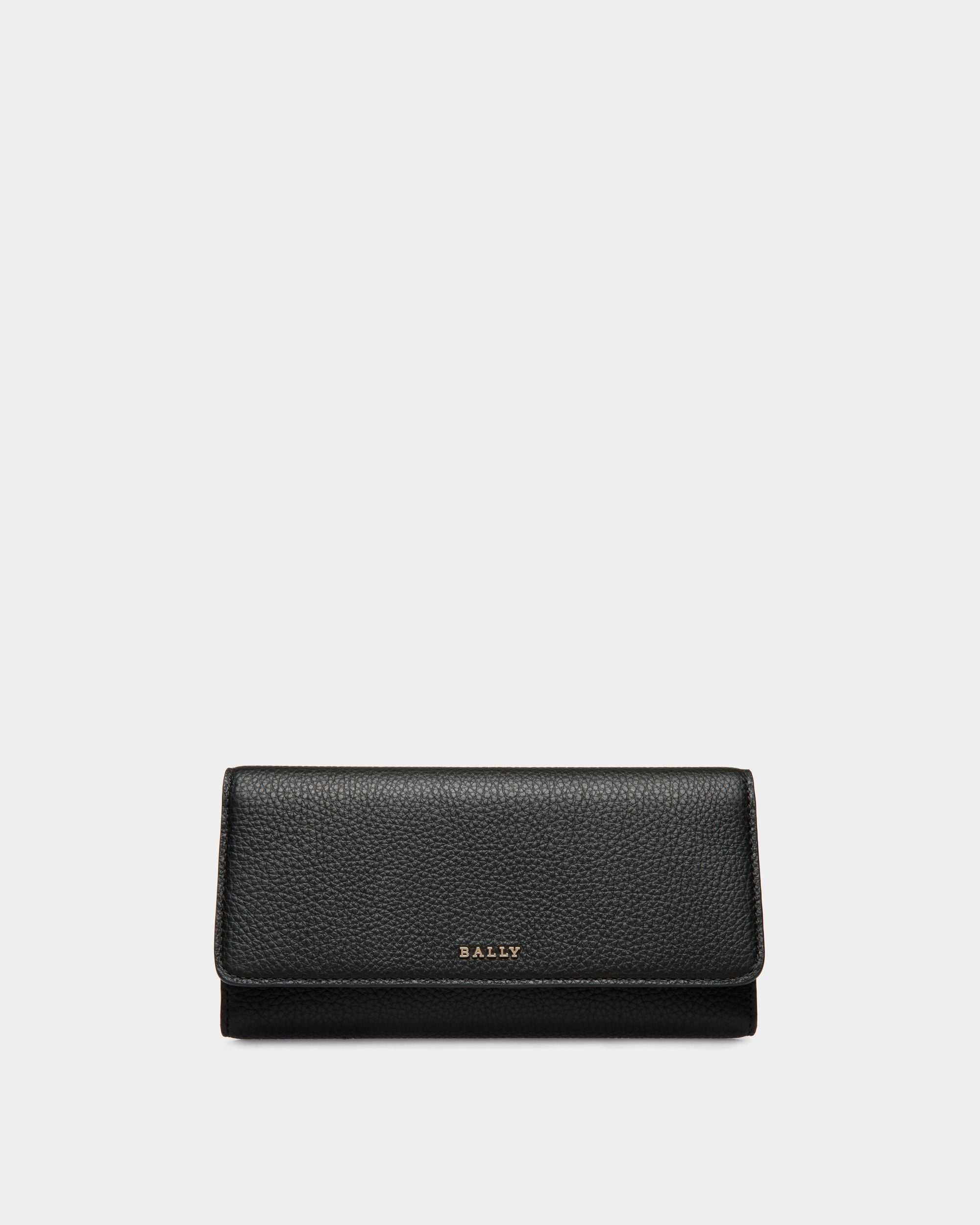 Wallet In Black Leather - Women's - Bally - 01