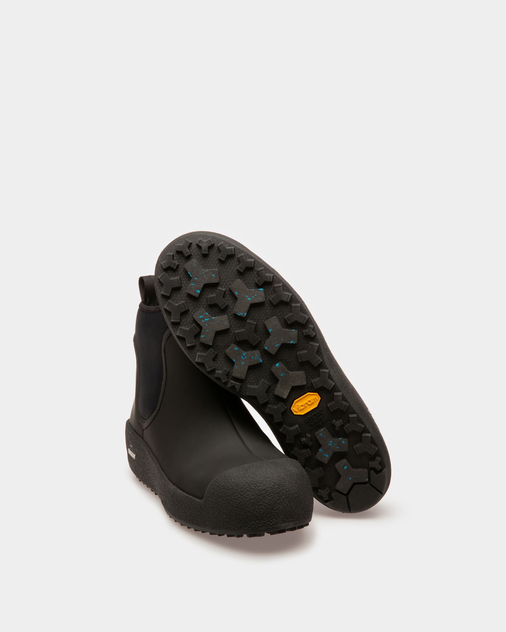 Gadey Leather And Rubber Boots In Black - Women's - Bally - 05
