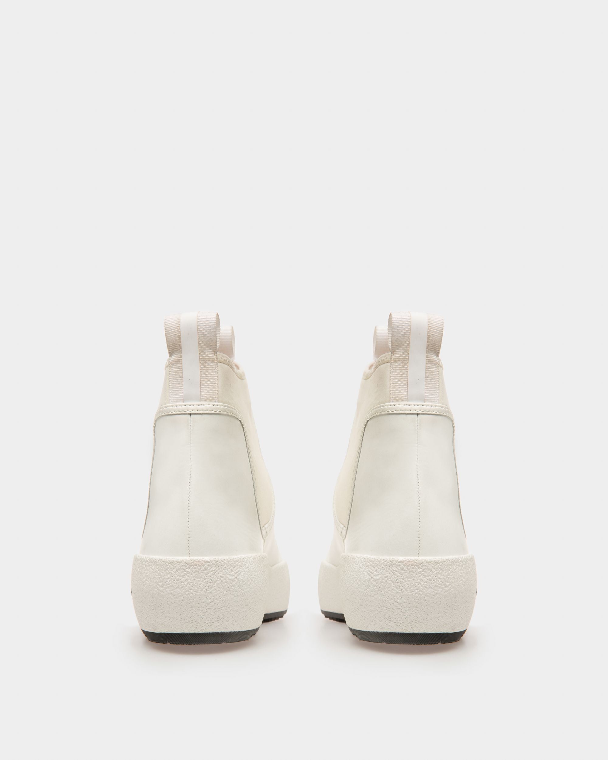 Gadey Botas De Piel Y Goma En Blanco - Mujer - Bally - 04
