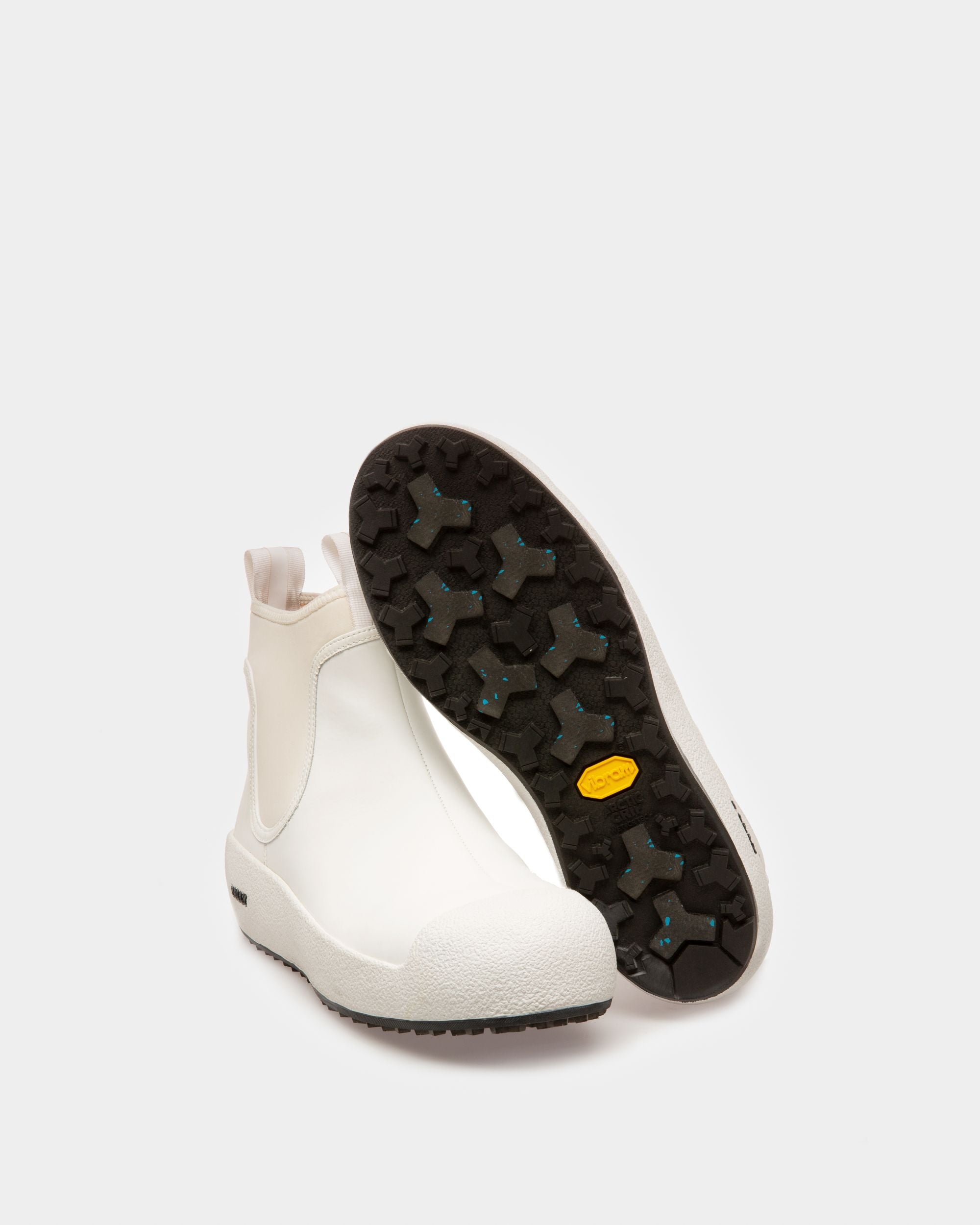 Gadey Botas De Piel Y Goma En Blanco - Mujer - Bally - 05