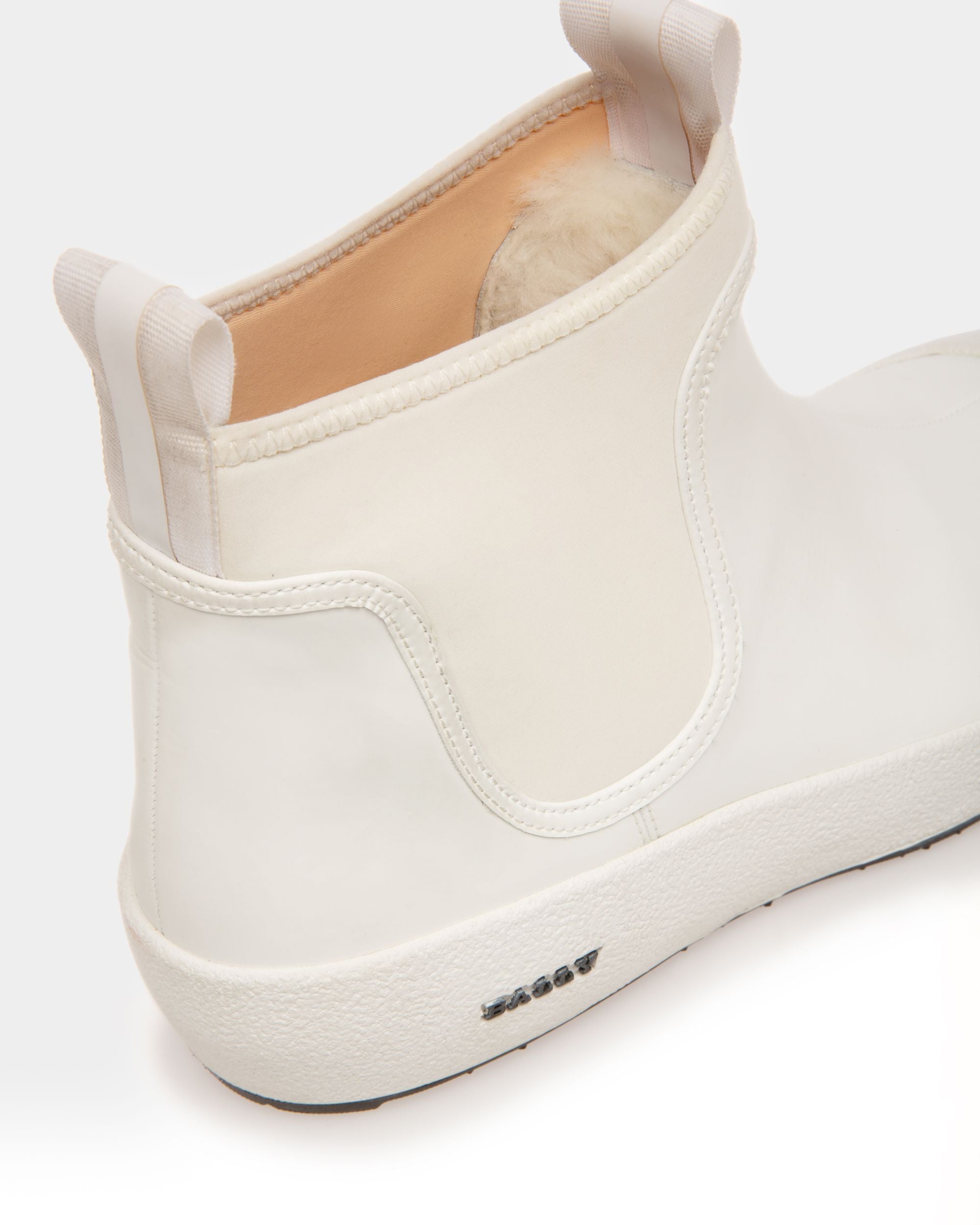 Gadey Botas De Piel Y Goma En Blanco - Mujer - Bally - 06
