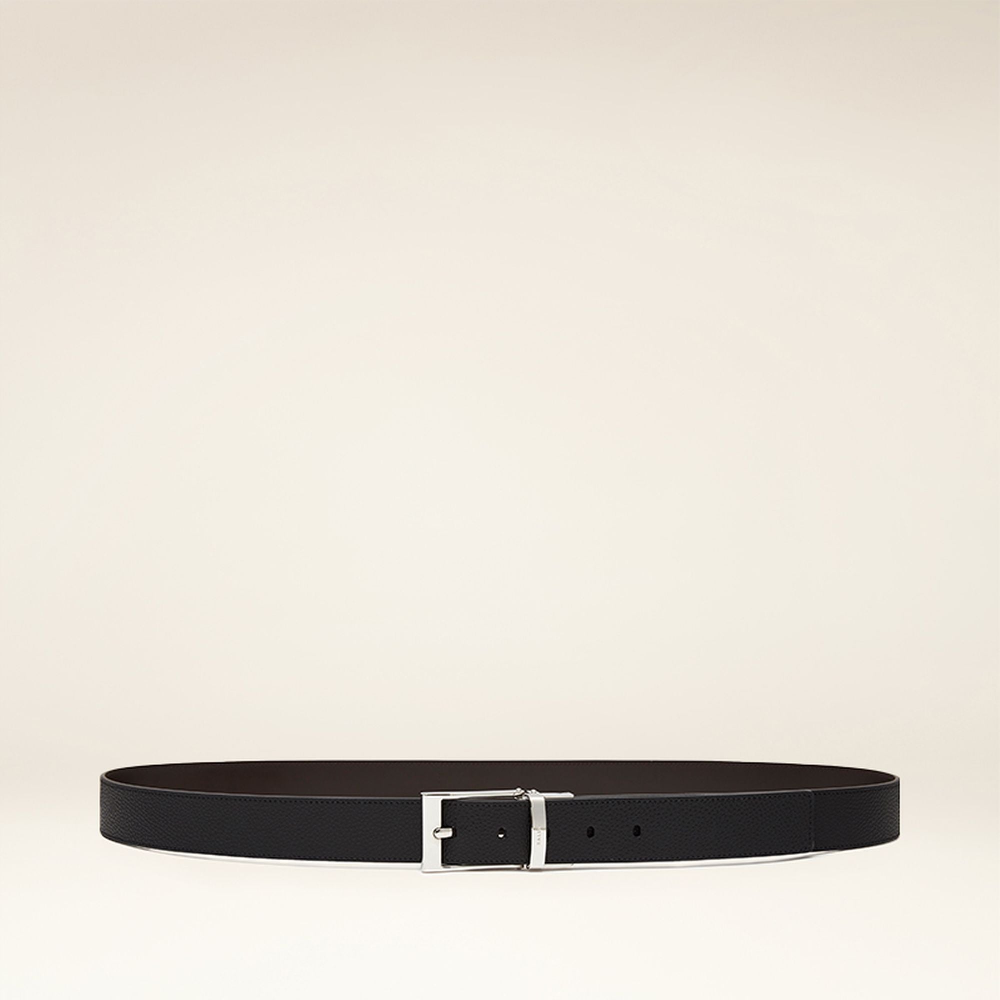 Men's Black Leather Belt - Men's - Bally - 01
