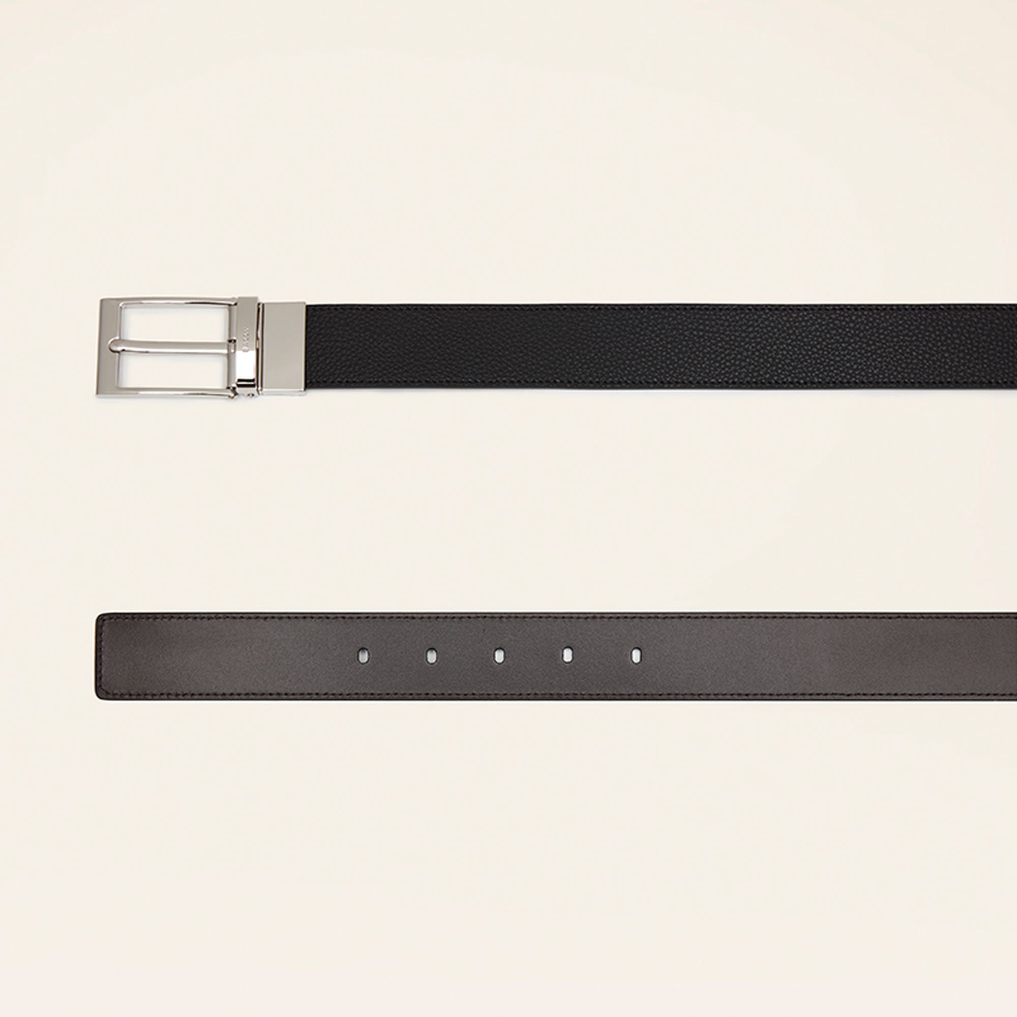 Men's Black Leather Belt - Men's - Bally - 02