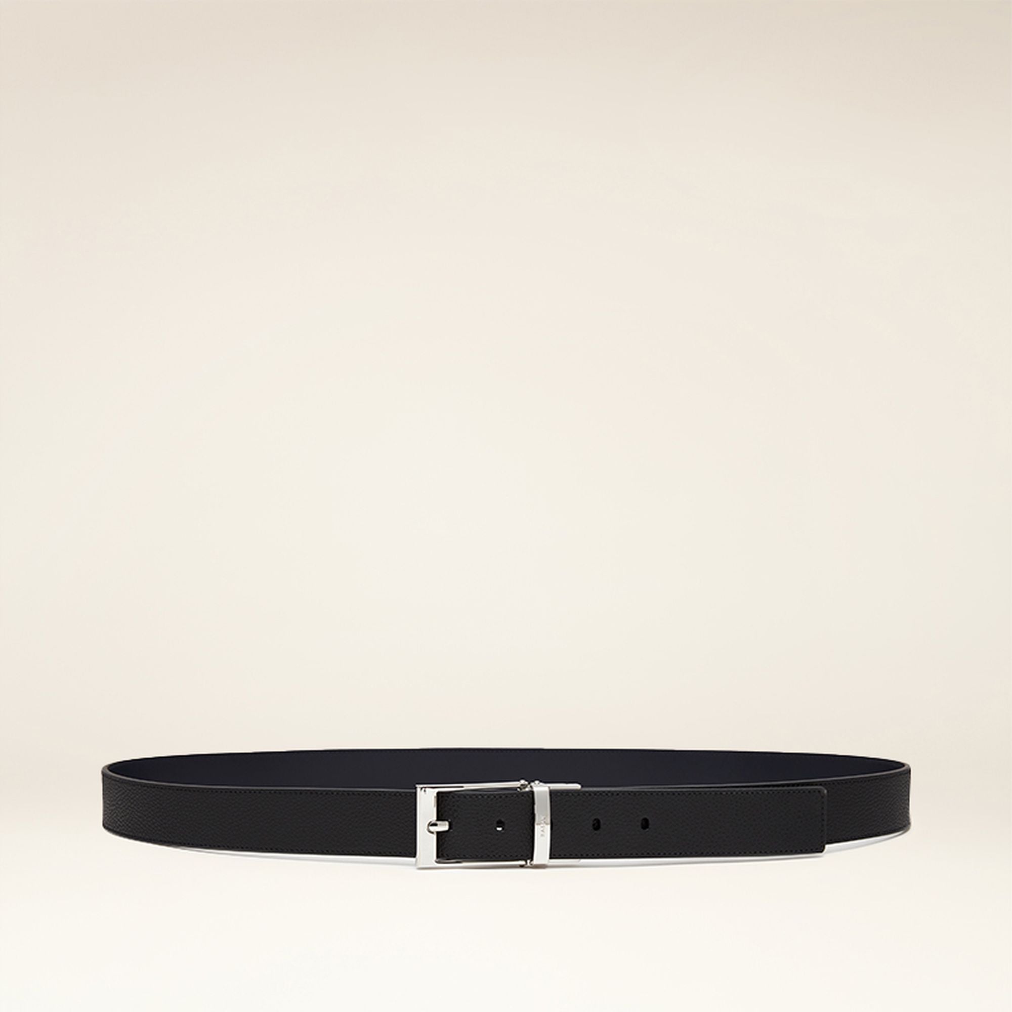 Men's Black Casual Leather Belt - Men's - Bally - 01