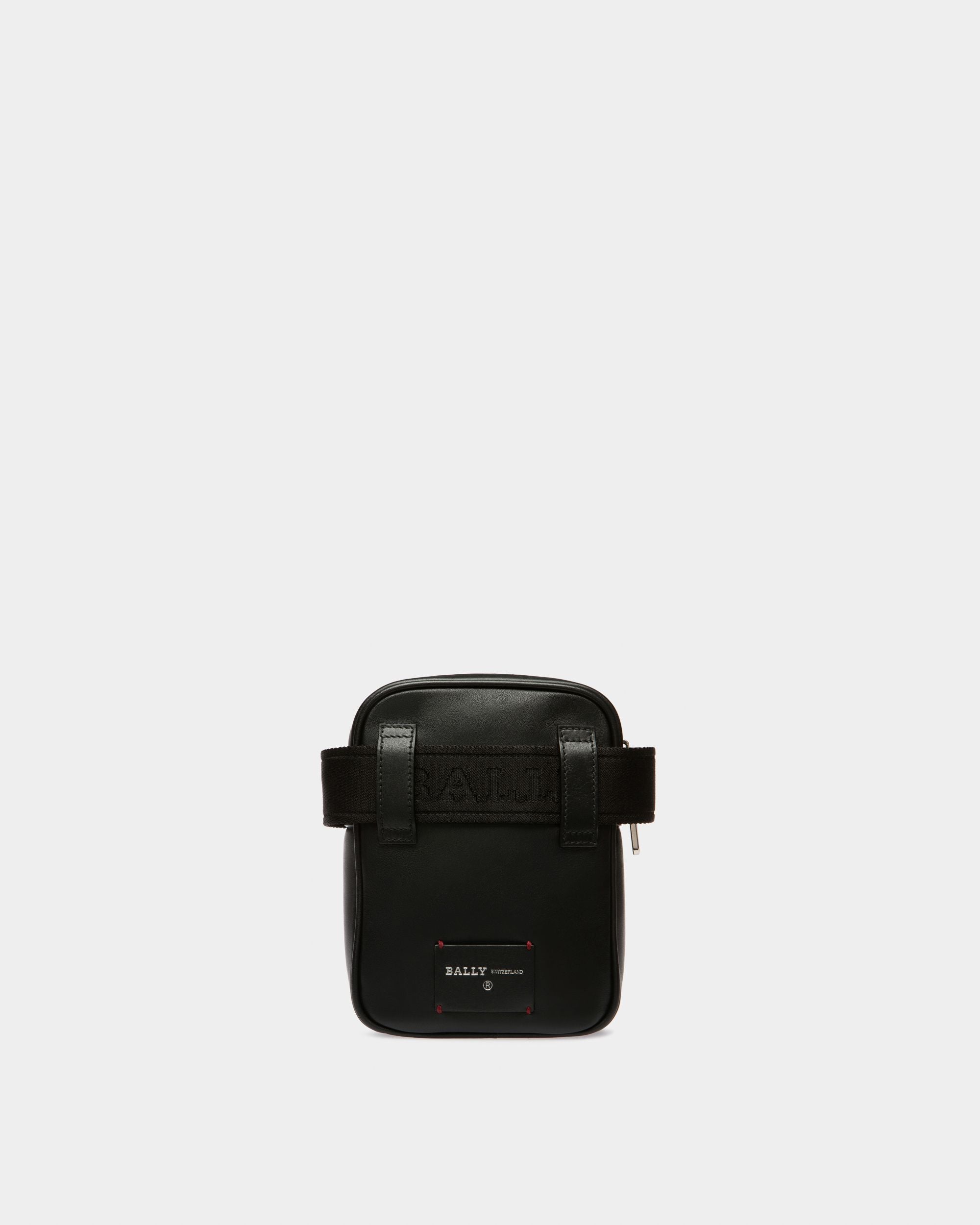 Heyot Leather And Synthetic Crossbody Bag In Black - Men's - Bally - 05