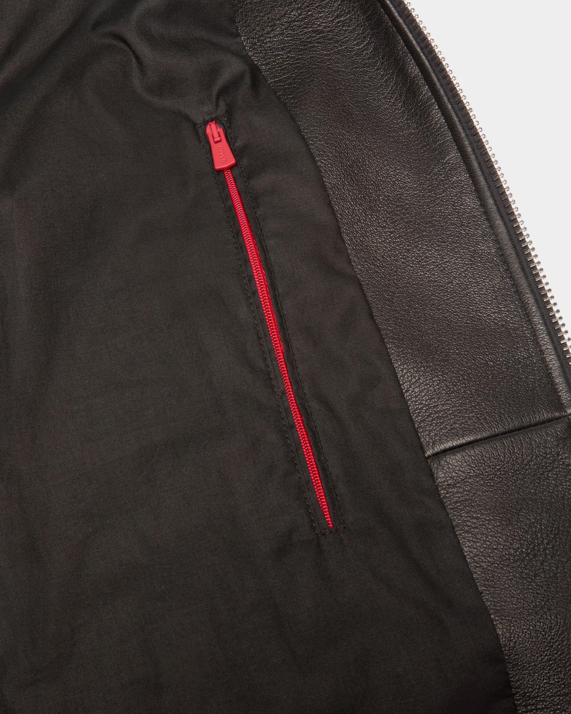 Cazadora Prenda De Abrigo En Cuero De Color Negro - Hombre - Bally - 03