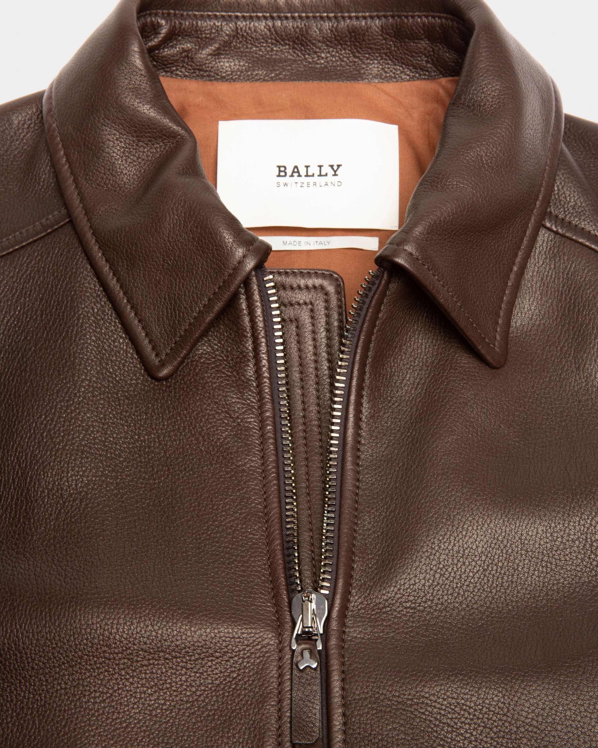 Leather Outerwear In Brown - Men's - Bally - 03