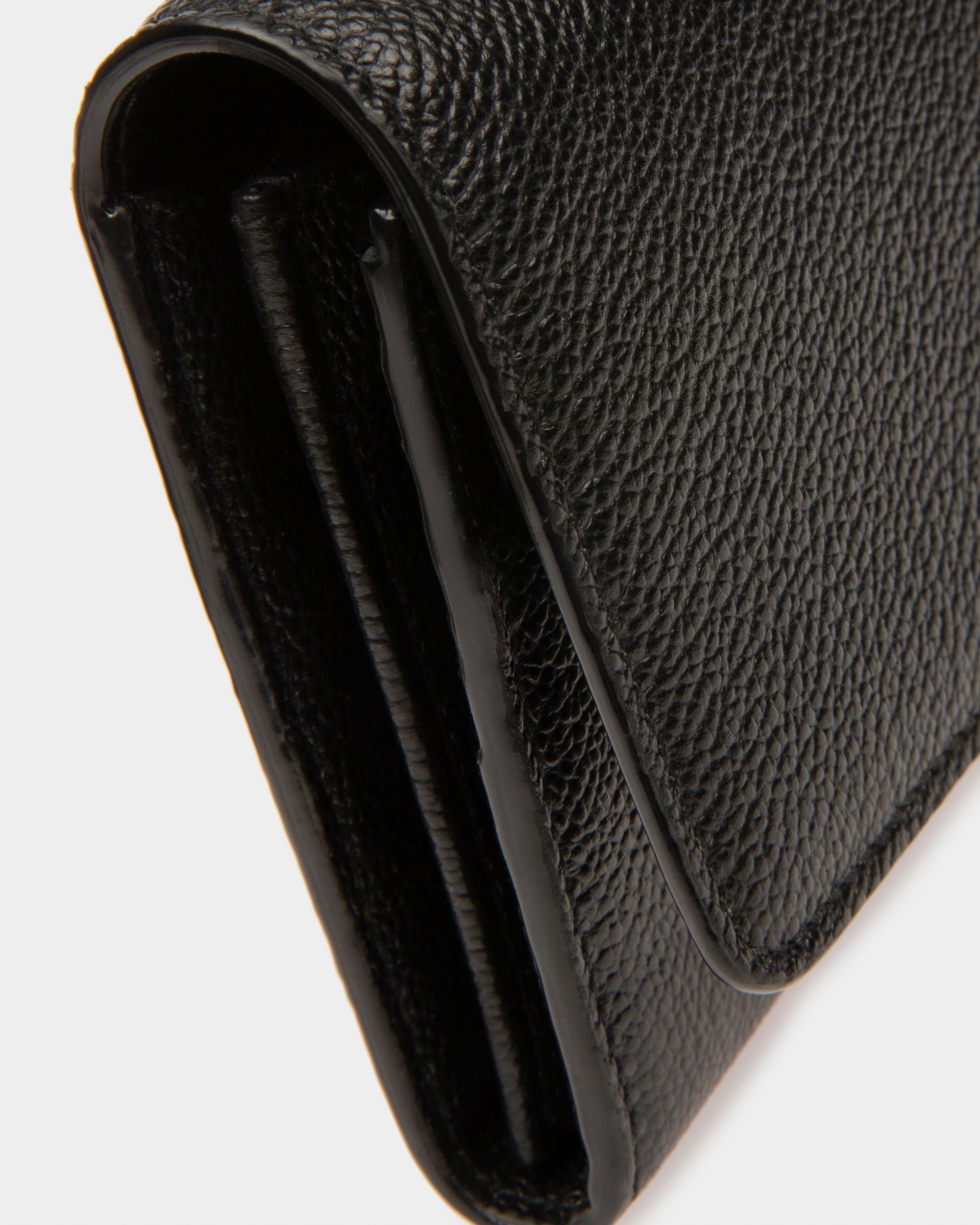 Jinney Cartera Continental En Piel De Color Negro - Mujer - Bally - 04