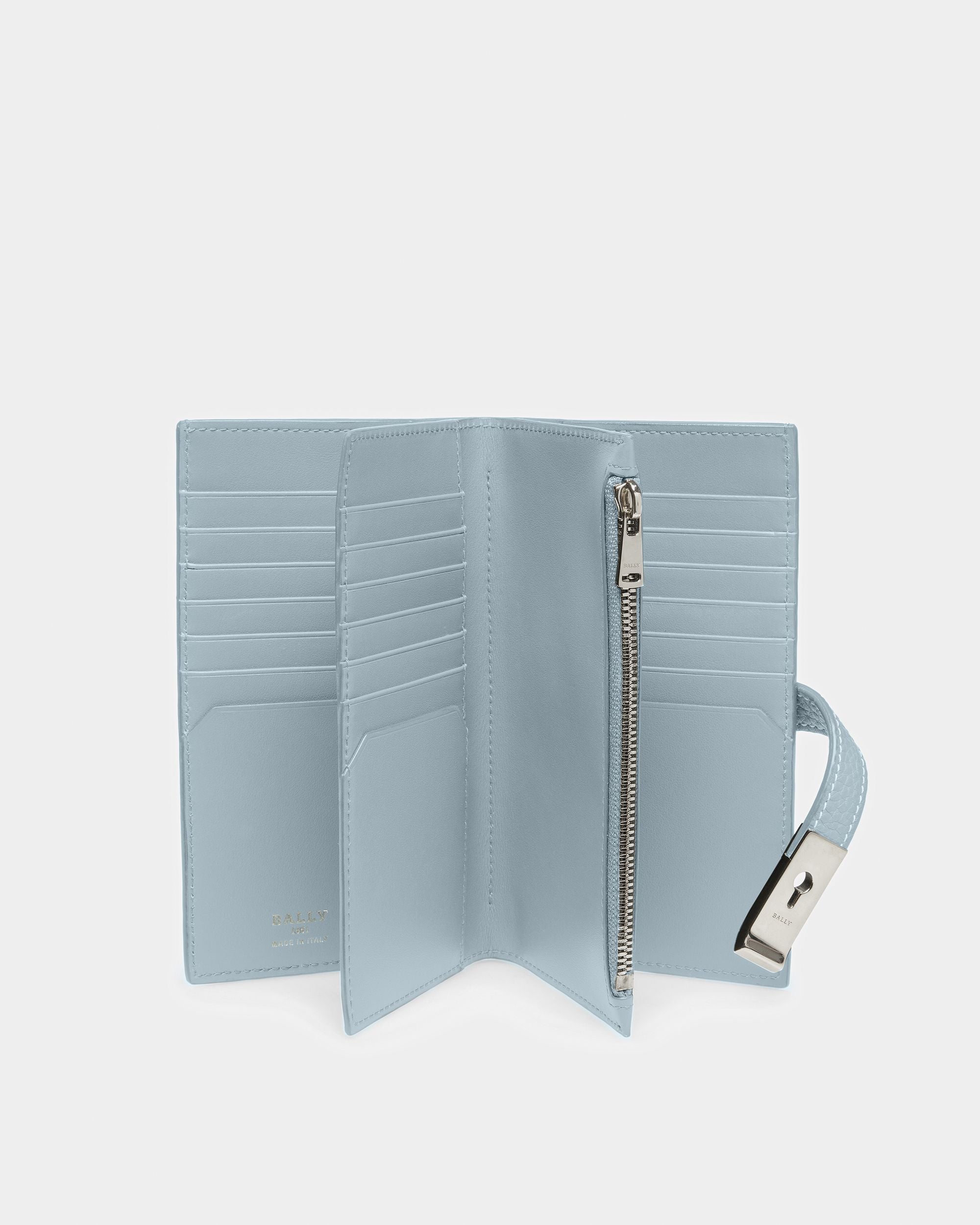 Amber Cartera De Piel En Azul Claro - Mujer - Bally - 03