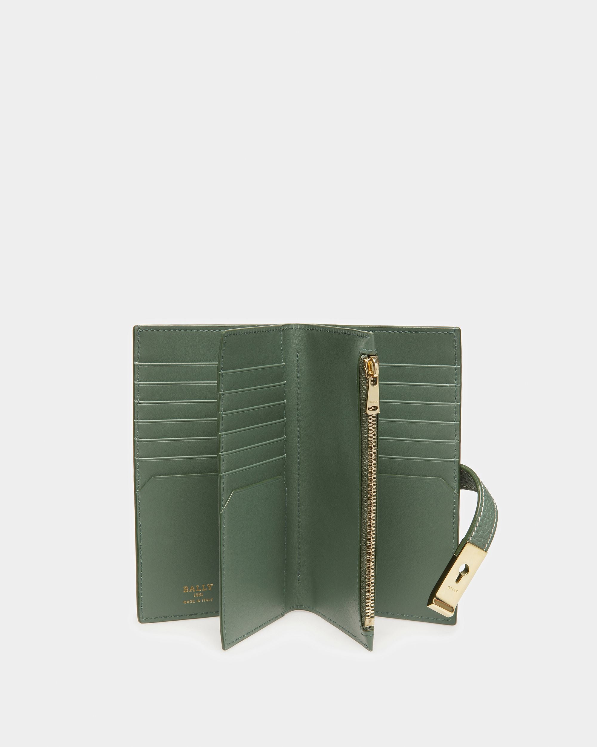 Amber Cartera De Piel En Salvia - Mujer - Bally - 03