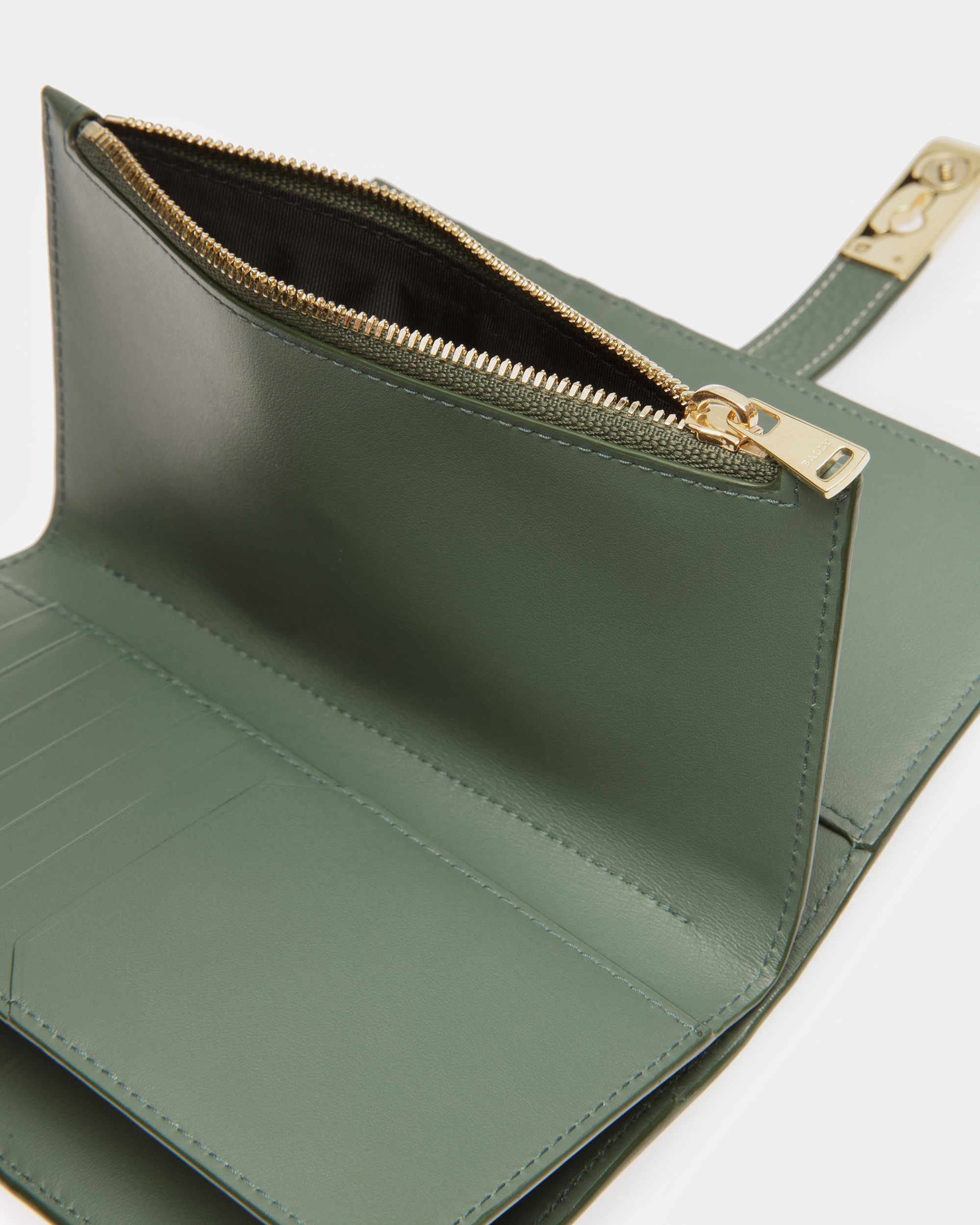 Amber Cartera De Piel En Salvia - Mujer - Bally - 04