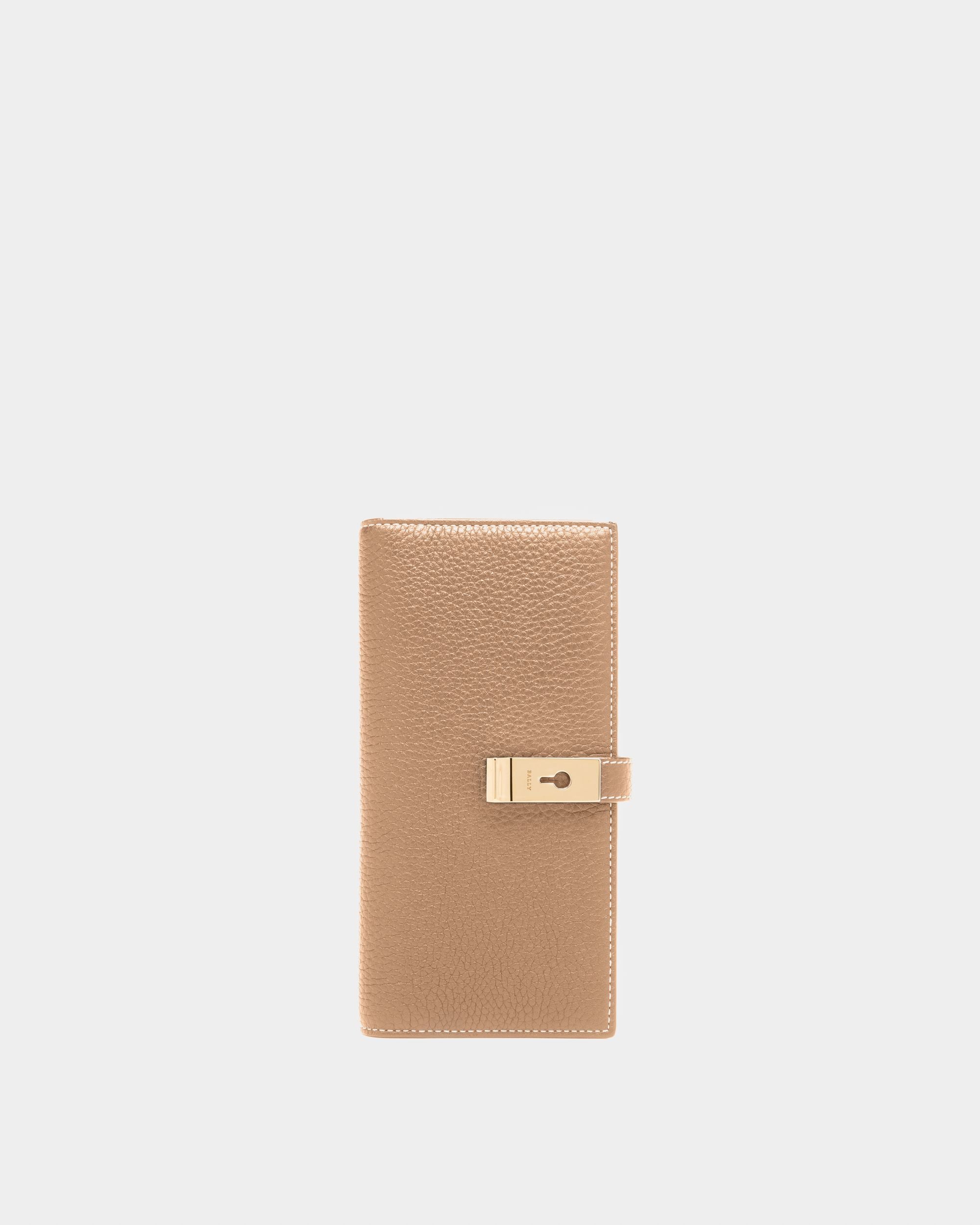 Amy Cartera En Piel De Color Topo - Mujer - Bally - 01