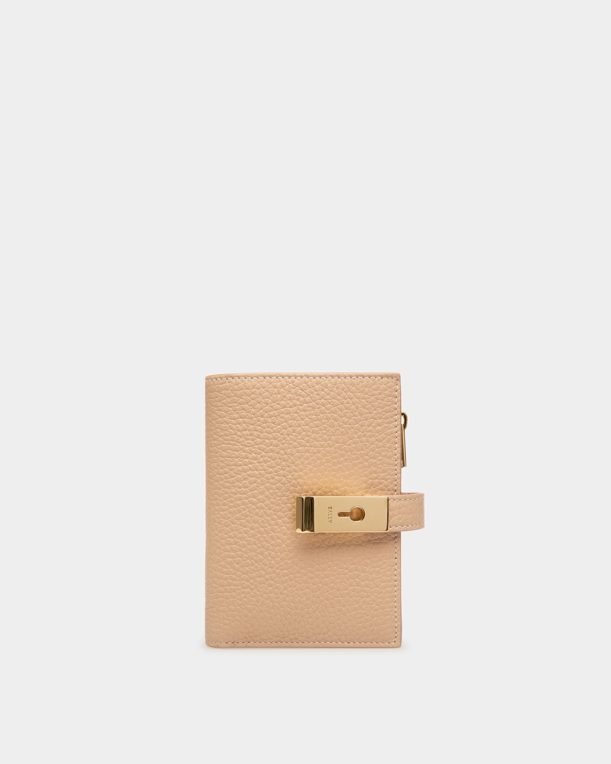 Assen Tarjetero En Piel De Color Topo - Mujer - Bally - 01