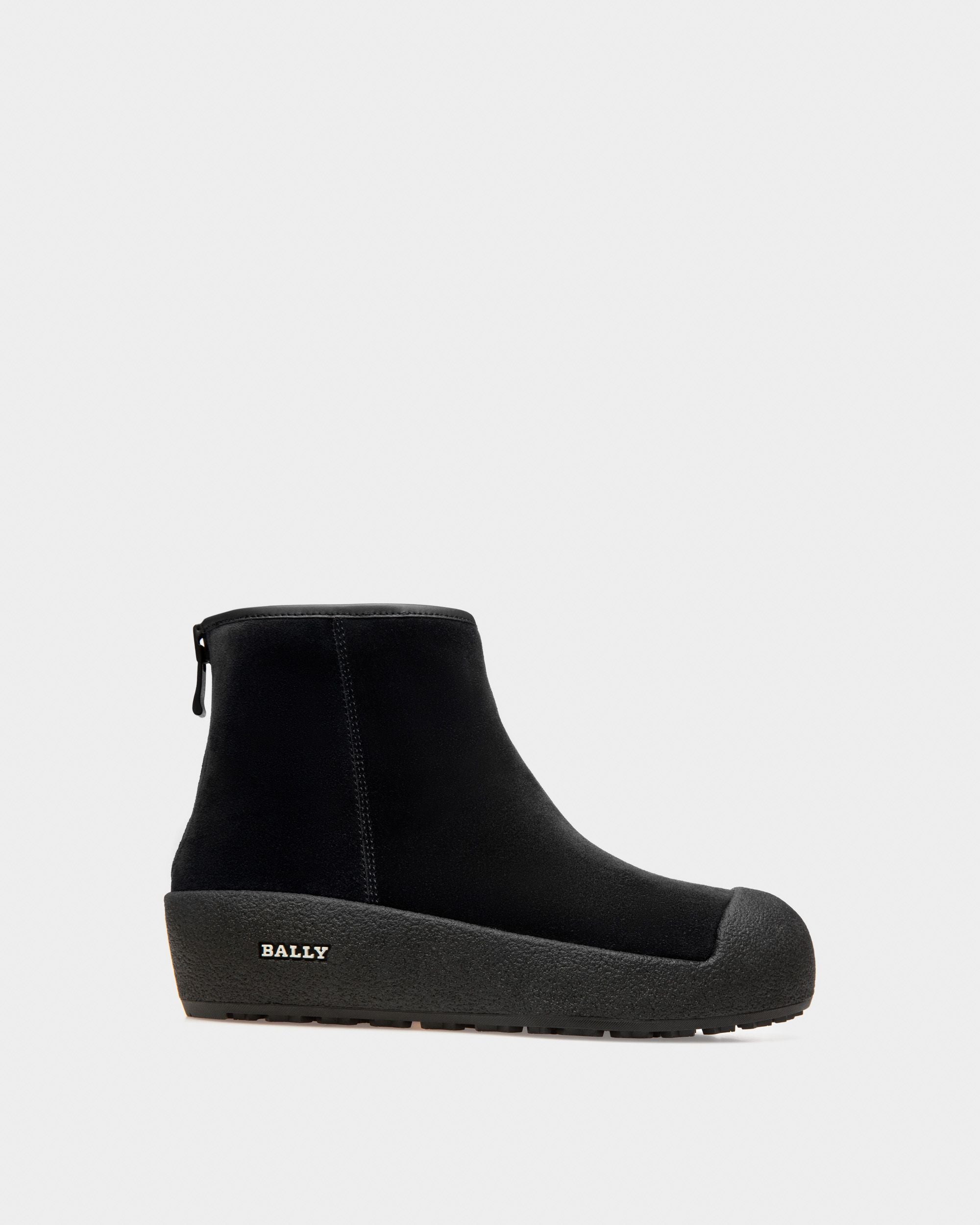 Guard II Leather Snow Boots In Black - Women's - Bally - 01