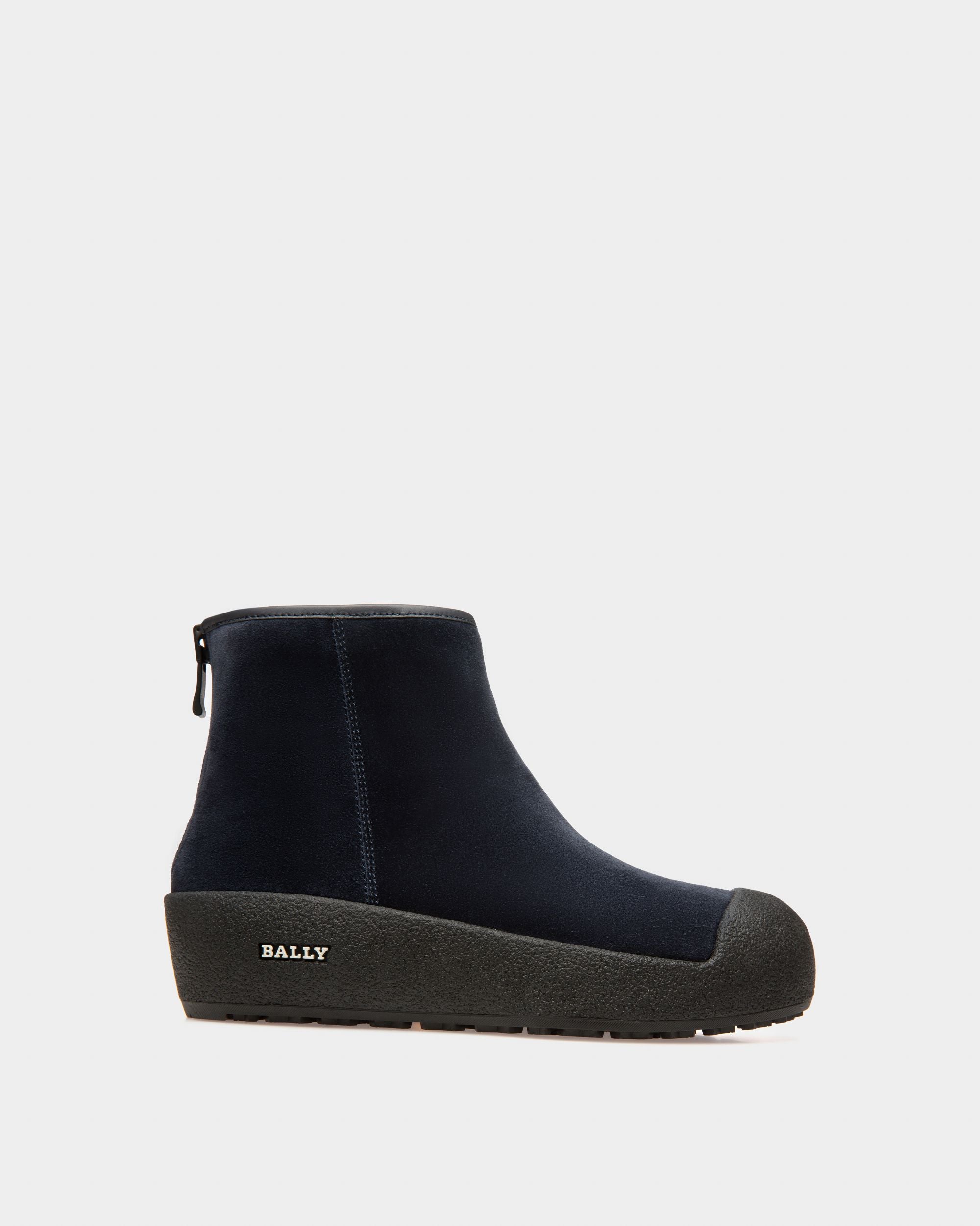 Guard Botines De Piel De Color Azul Marino - Mujer - Bally - 01