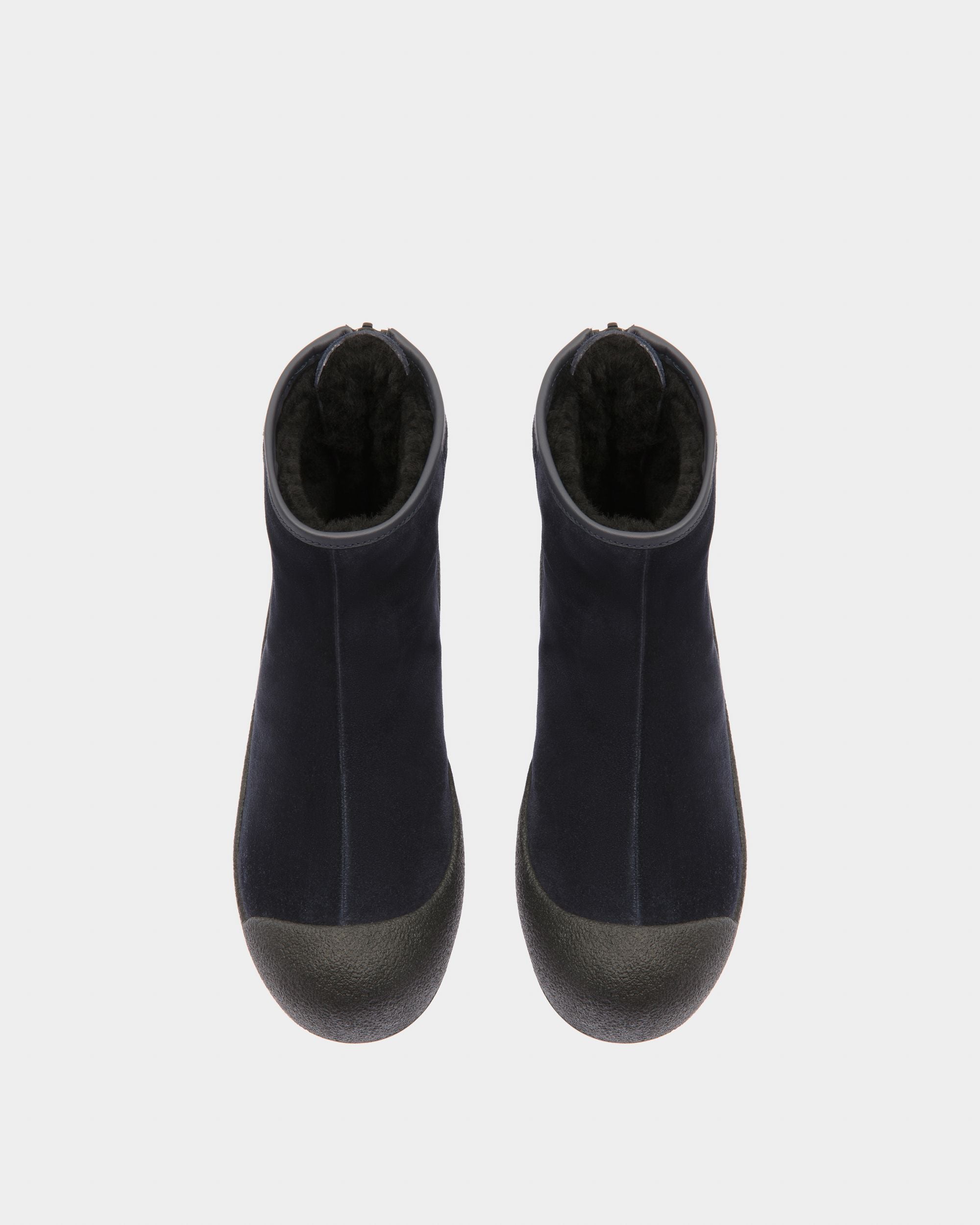 Guard Botines De Piel De Color Azul Marino - Mujer - Bally - 02