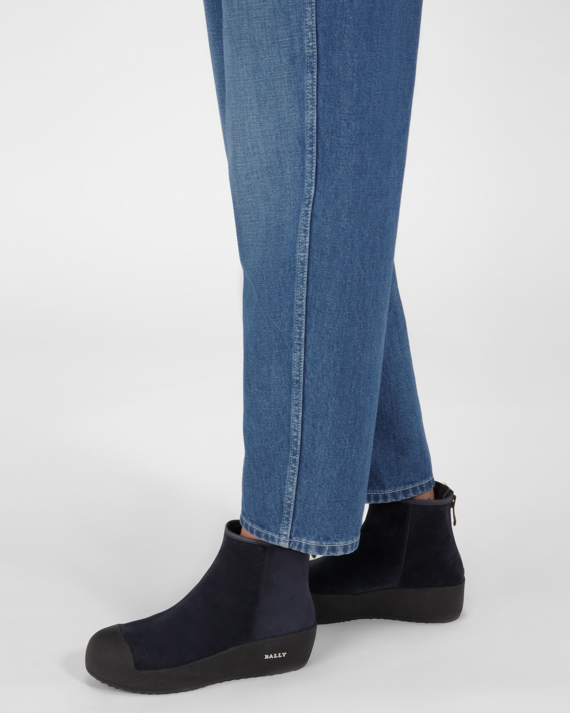 Guard Botines De Piel De Color Azul Marino - Mujer - Bally - 03