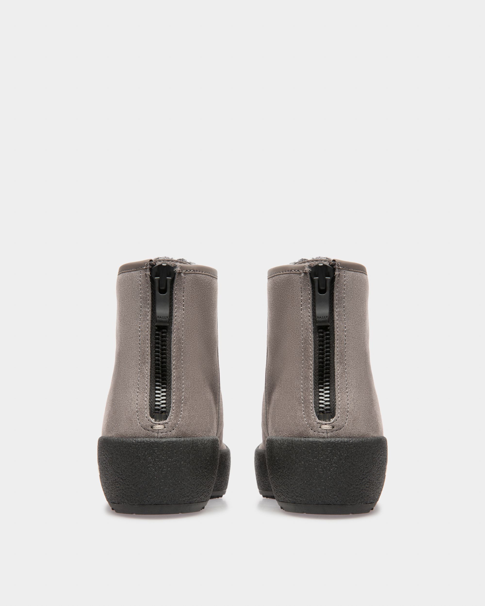 Guard Ii Botas De Nieve De Piel En Mineral Oscuro - Mujer - Bally - 03