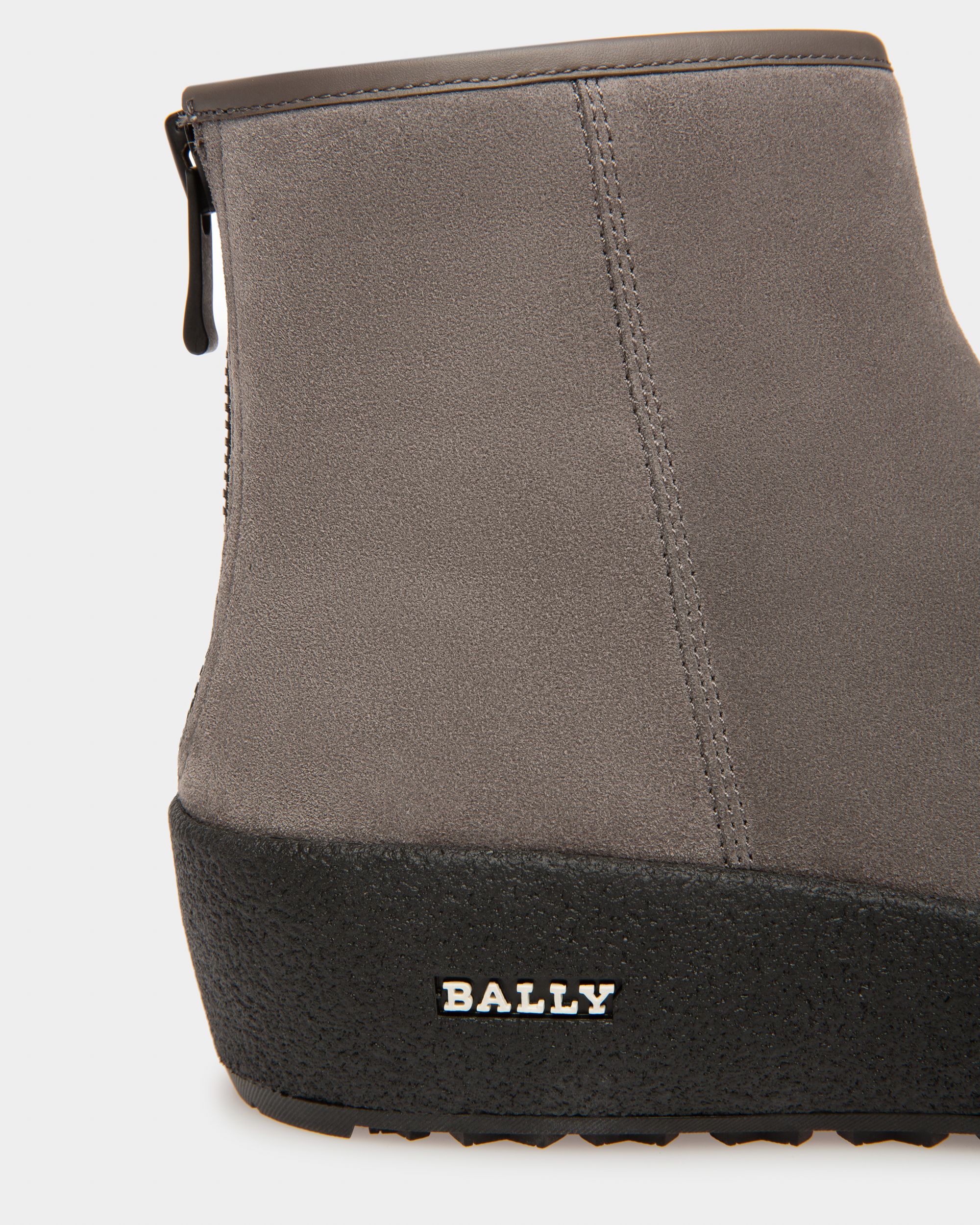 Guard Ii Botas De Nieve De Piel En Mineral Oscuro - Mujer - Bally - 05