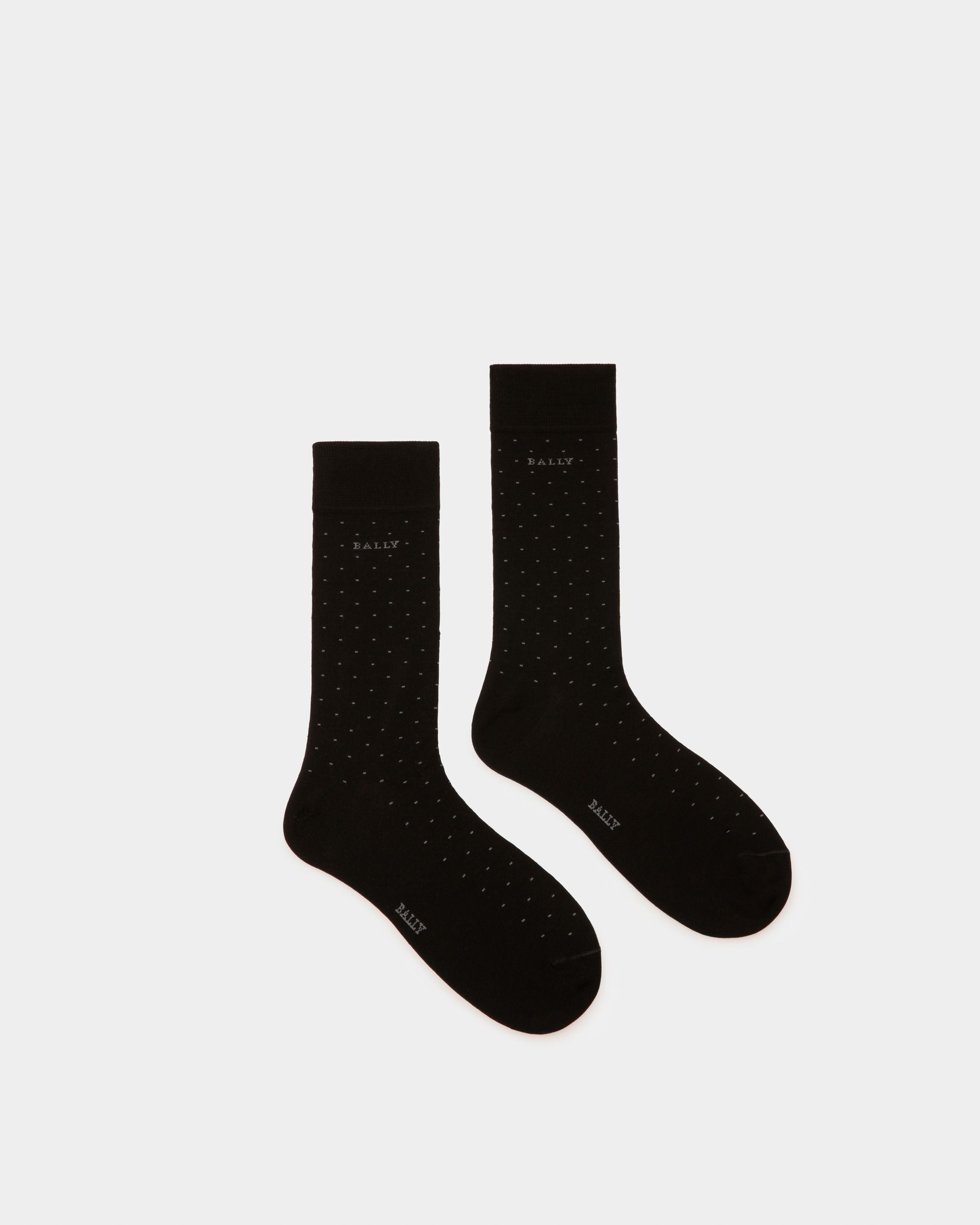 Calcetines De Mezcla De Algodón Con Lunares - Hombre - Bally - 01