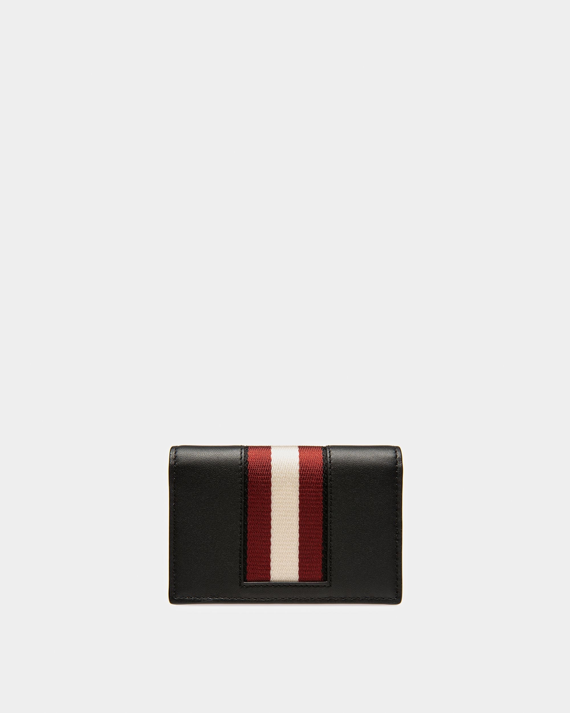 Balee Leather Business Card Holder In Black - Men's - Bally - 02