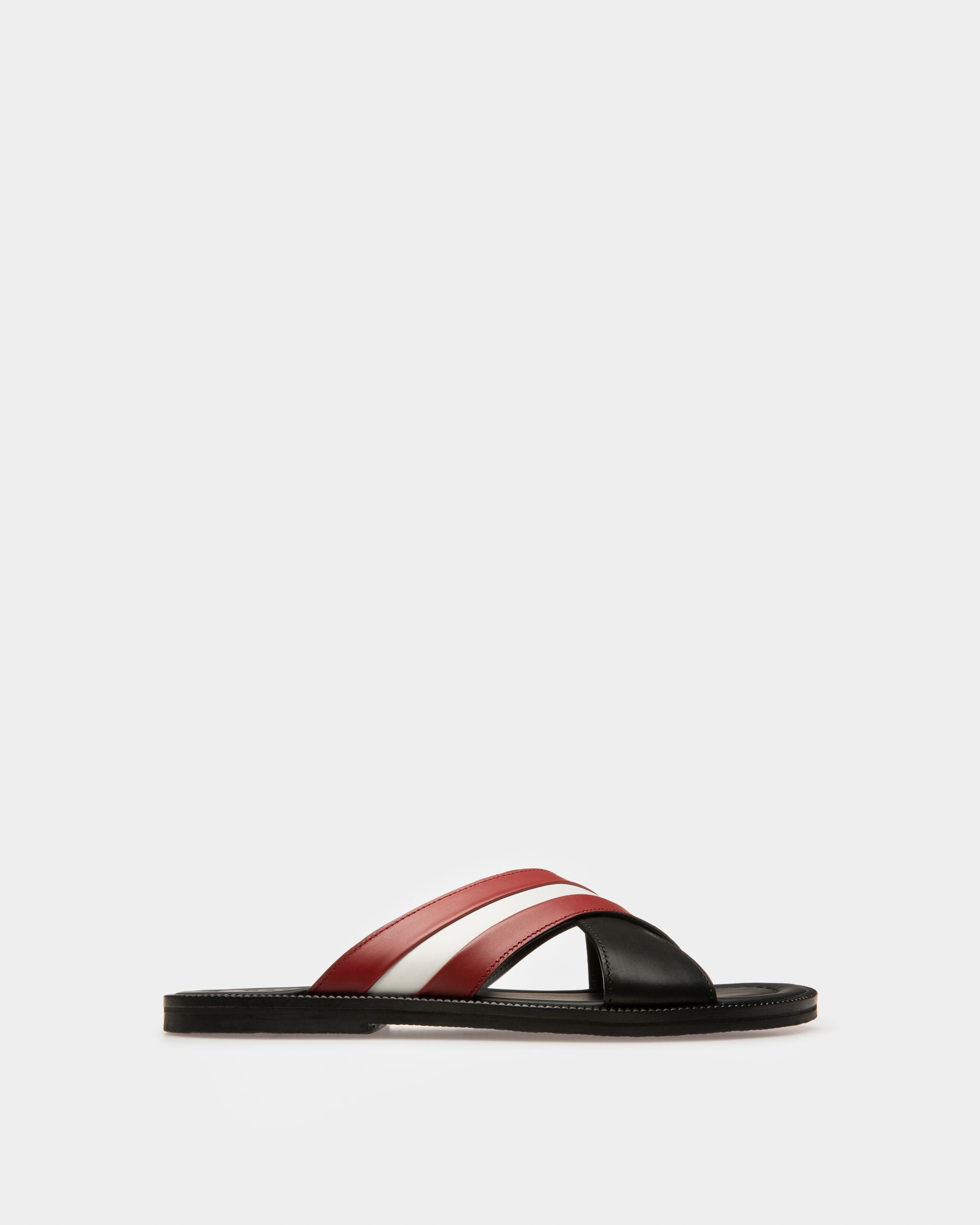 Sandalia Jaabir De Piel Negra - Hombre - Bally - 01