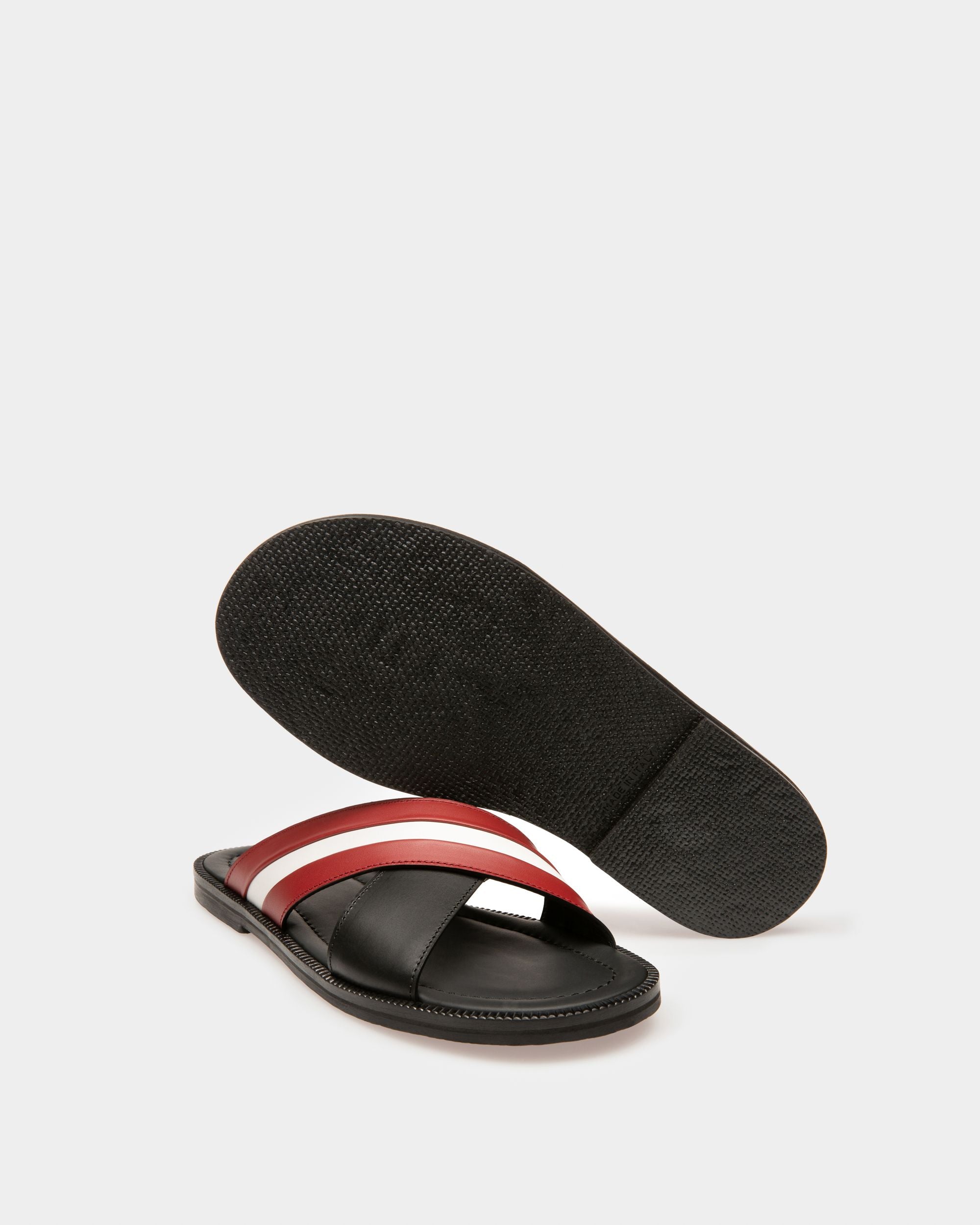 Sandalia Jaabir De Piel Negra - Hombre - Bally - 04