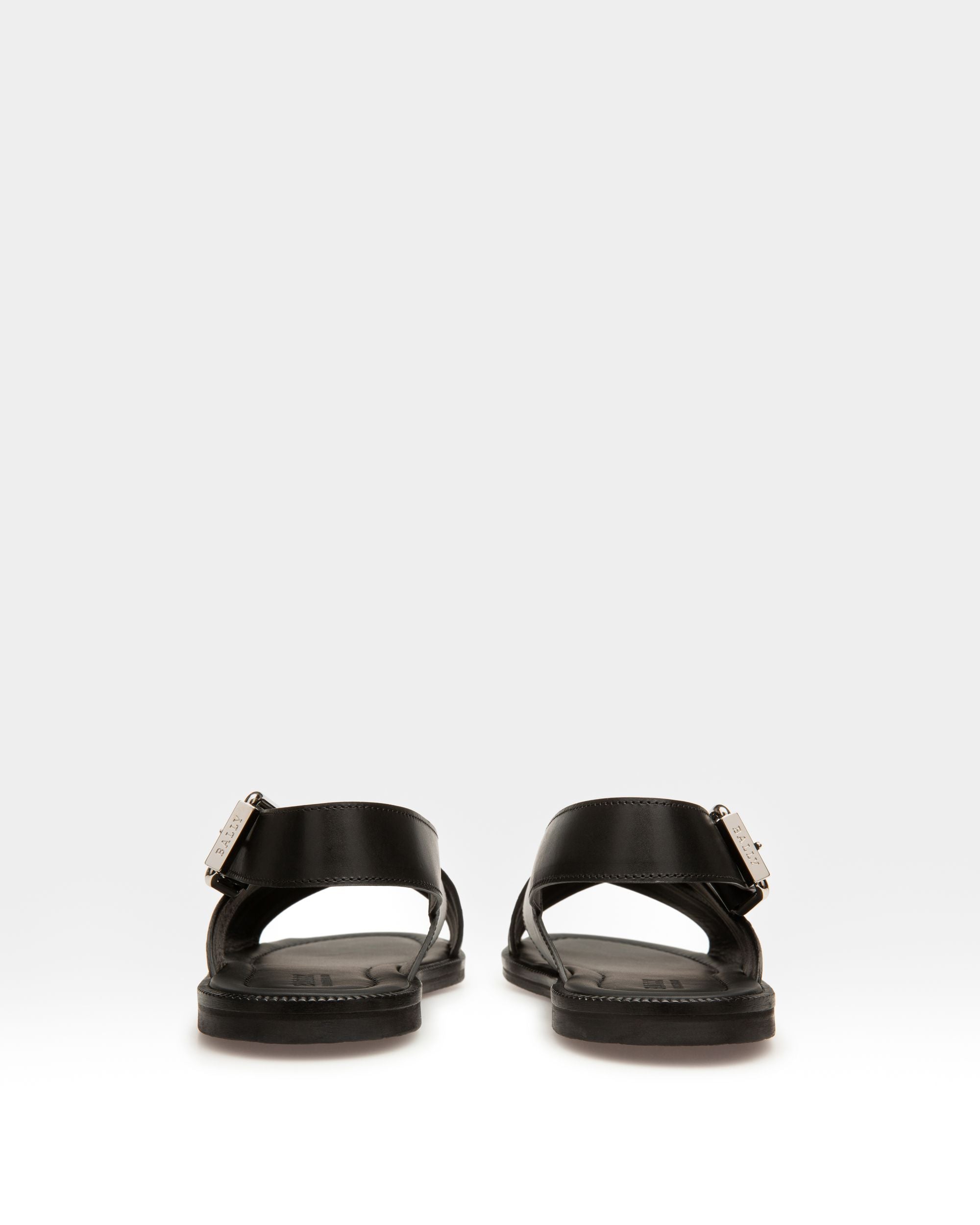 Jamaal Sandalias Cruzadas De Piel En Negro - Hombre - Bally - 03