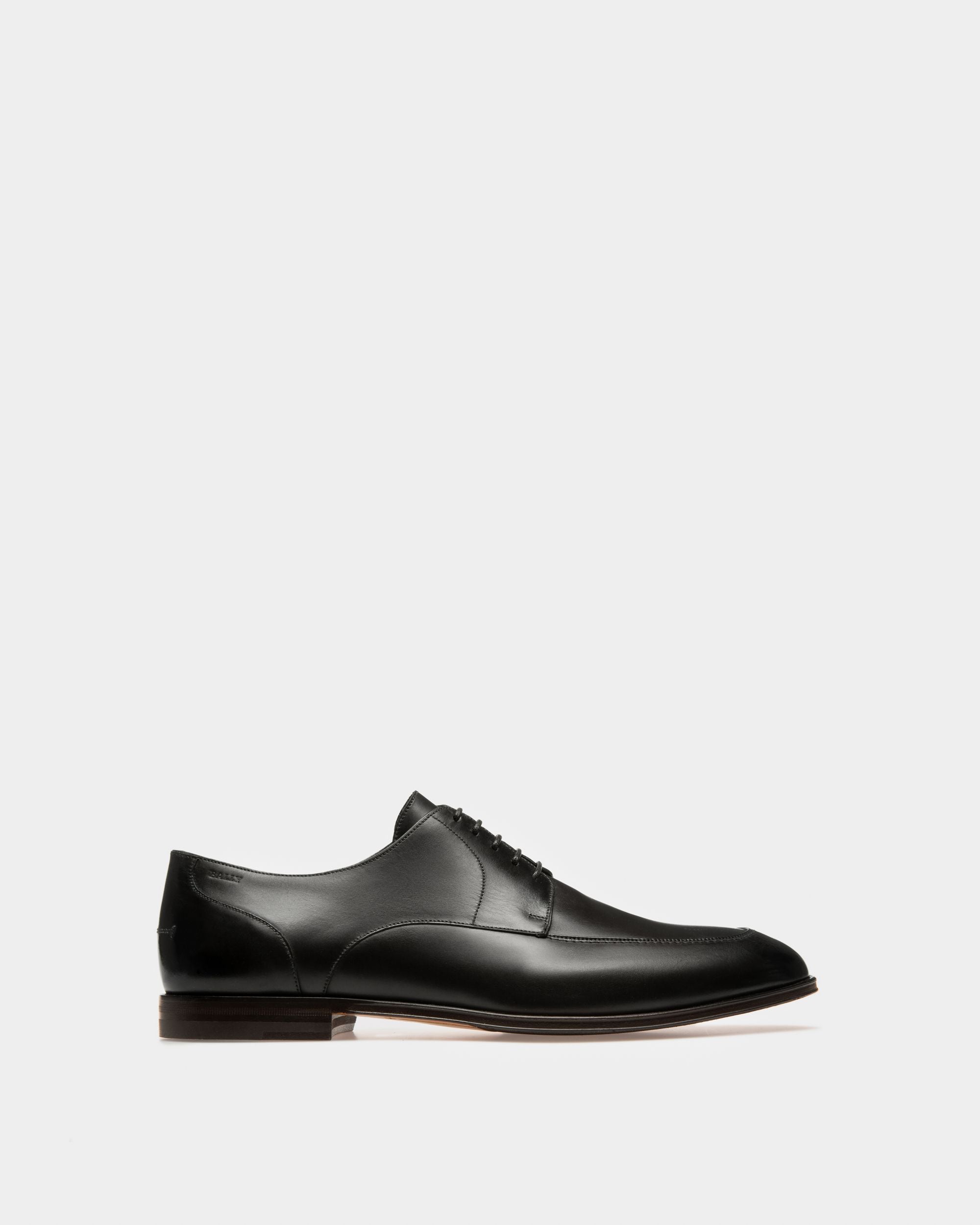 Zapato Wedmer De Piel Negra Con Cordones - Hombre - Bally - 01