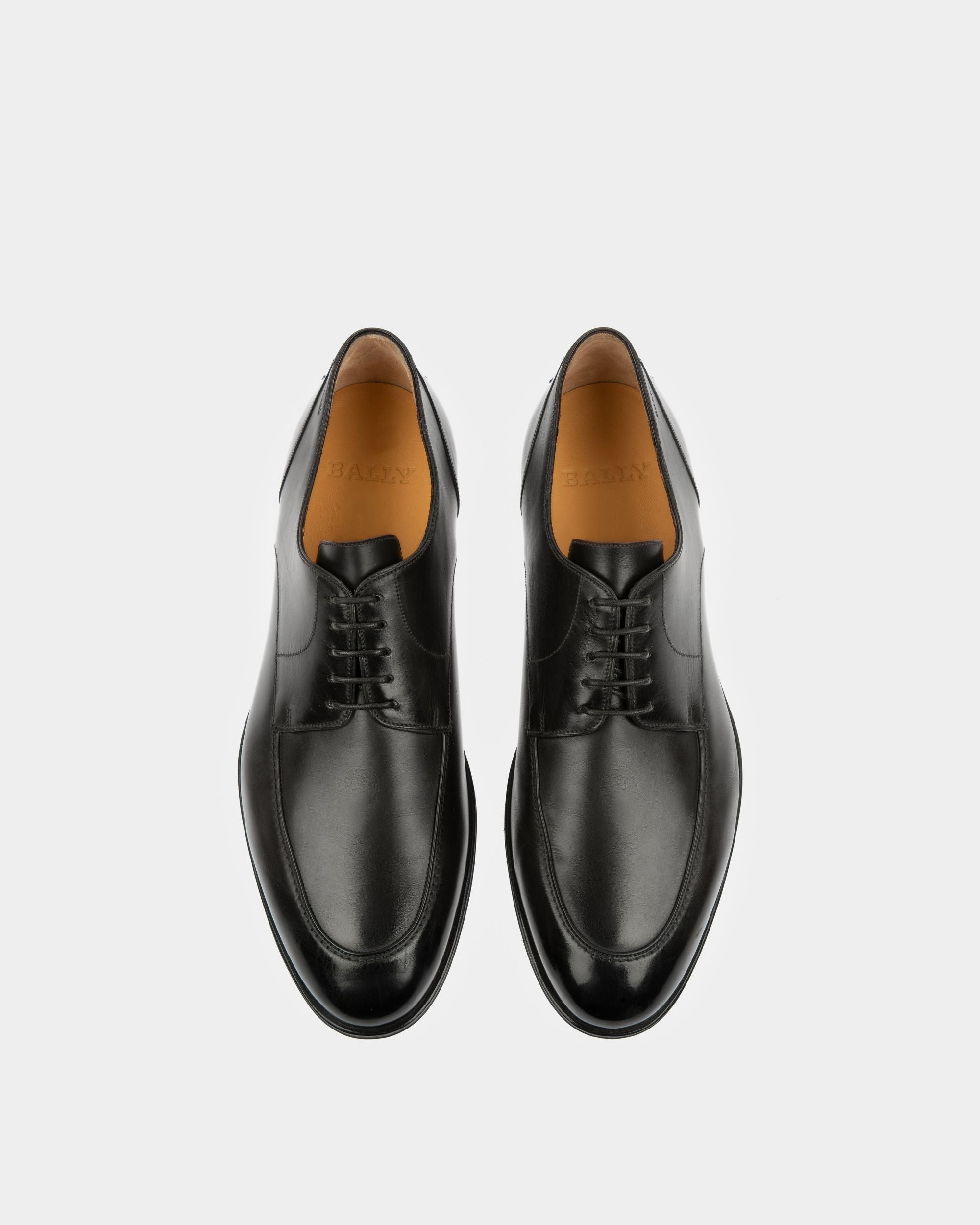 Zapato Wedmer De Piel Negra Con Cordones - Hombre - Bally - 02