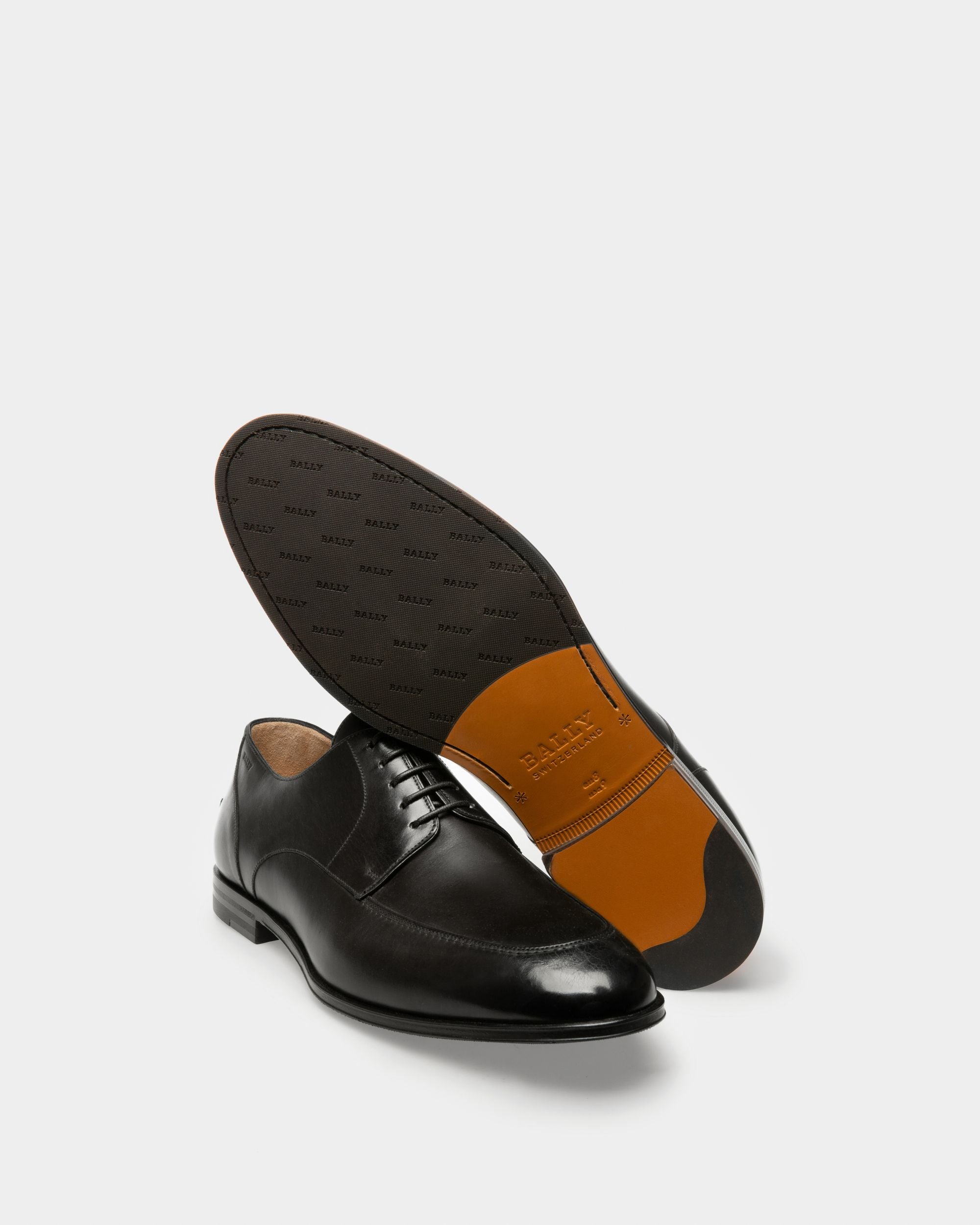 Zapato Wedmer De Piel Negra Con Cordones - Hombre - Bally - 04