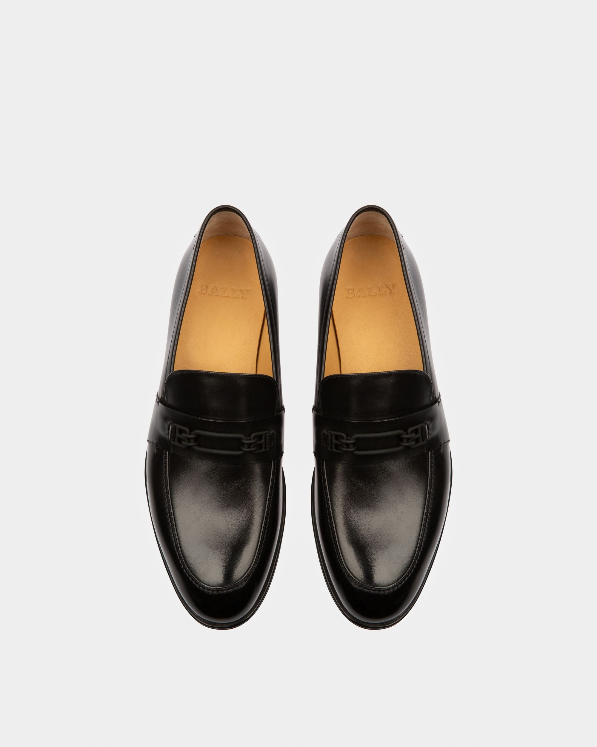Wesper Leather Loafers In Black - Men's - Bally - 02