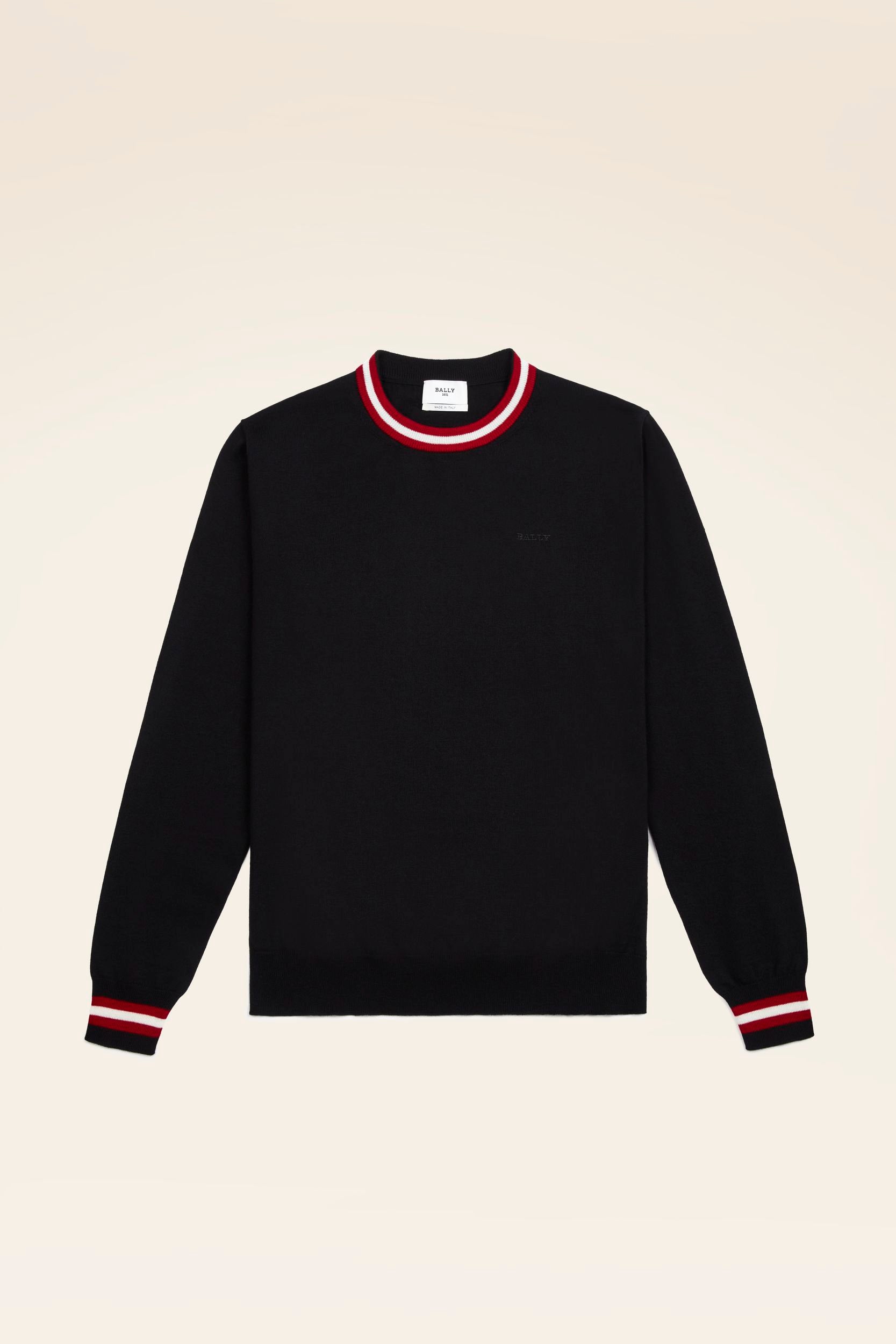Men's Black Neck Sweater - Men's - Bally - 01