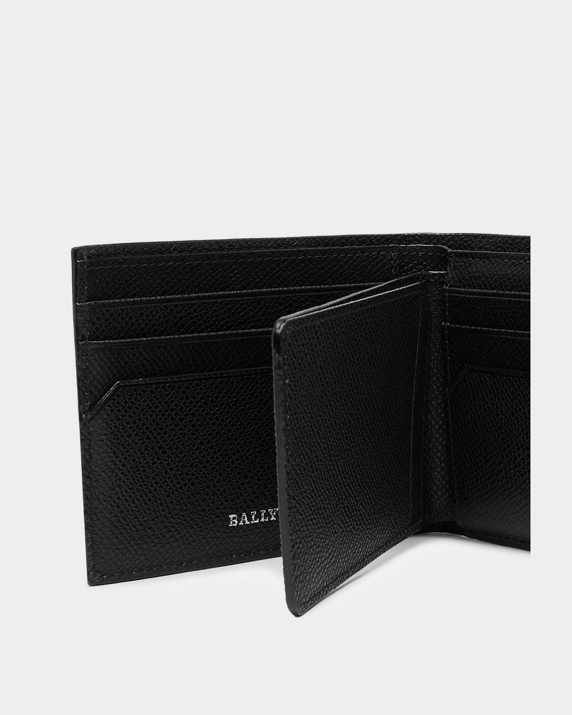 Tydan Leather Wallet In Black - Men's - Bally - 04