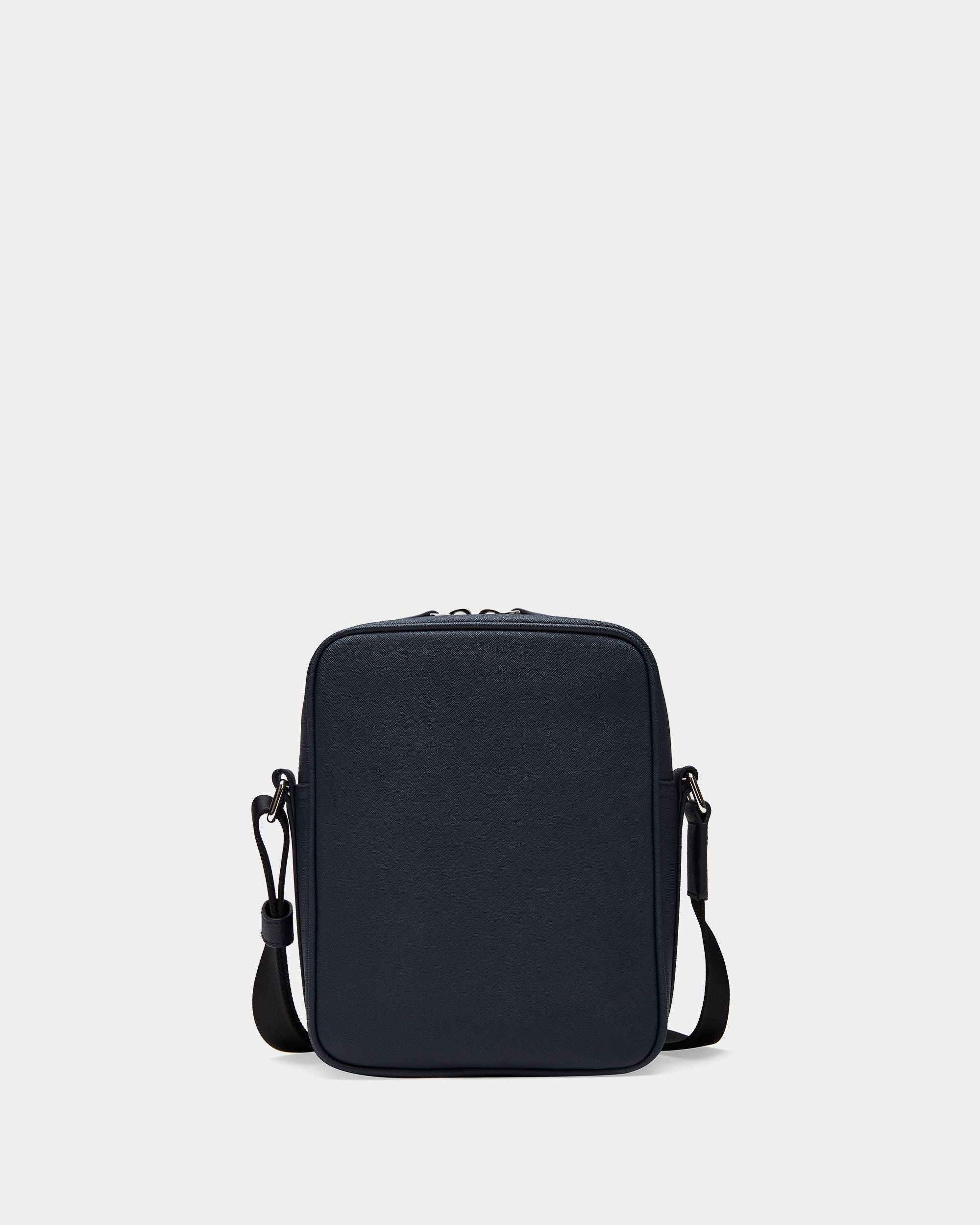 Men's Blue Leather Casual Crossbody Bag - Men's - Bally - 02