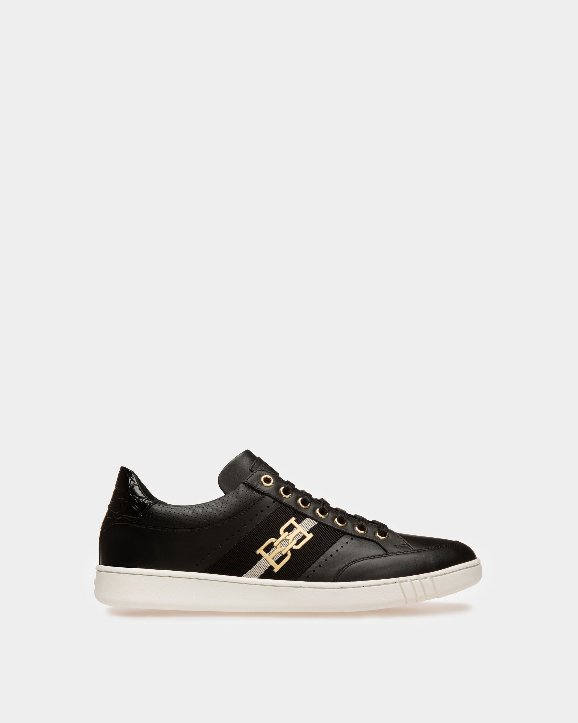 Winton Zapatilla Deportiva De Cuero De Color Negro - Hombre - Bally - 01