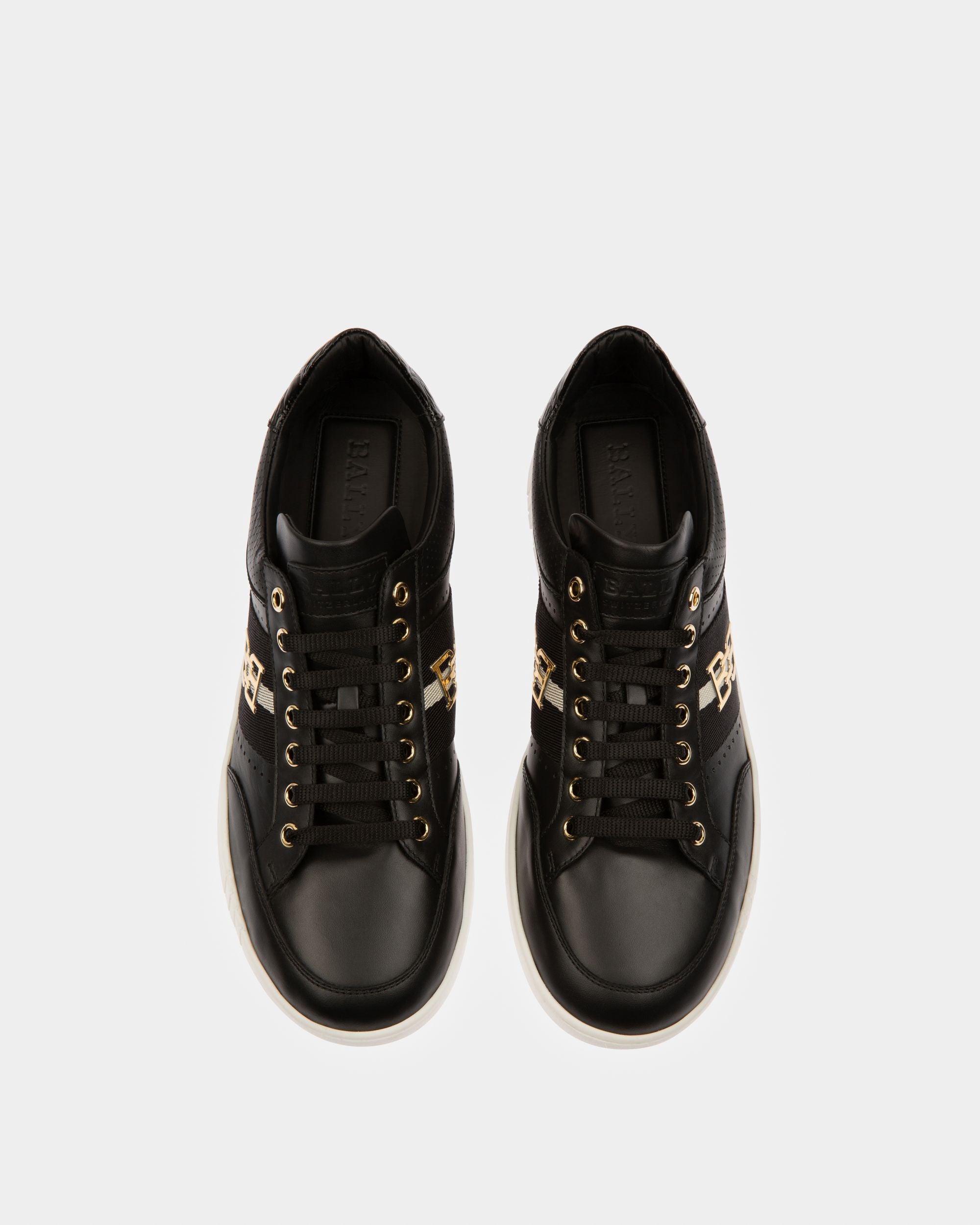 Winton Zapatilla Deportiva De Cuero De Color Negro - Hombre - Bally - 04