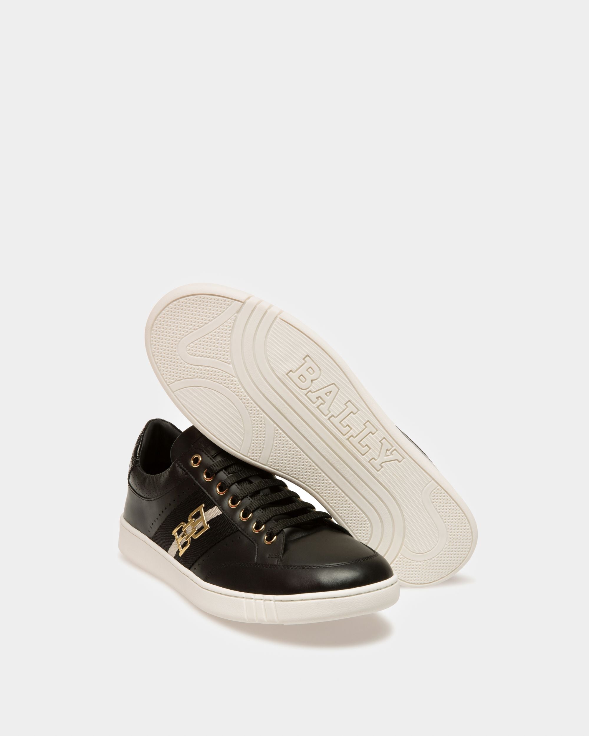 Winton Zapatilla Deportiva De Cuero De Color Negro - Hombre - Bally - 06