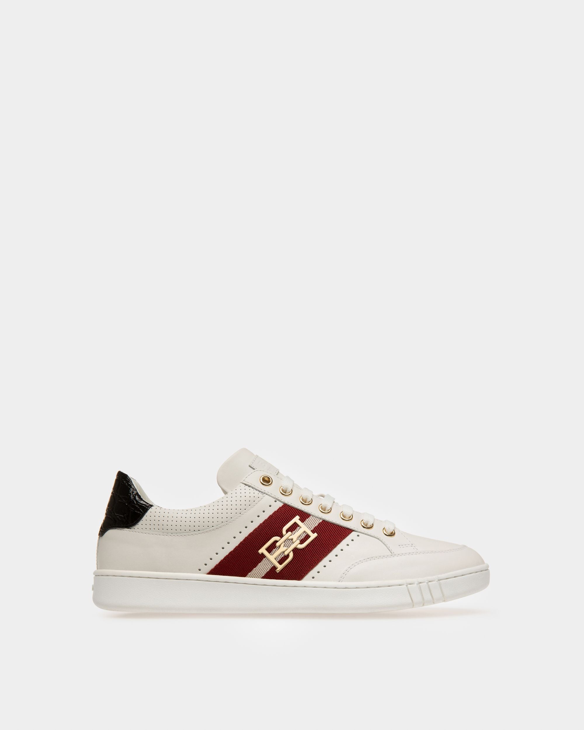 Winton Zapatilla Deportiva En Cuero Blanco - Hombre - Bally - 01