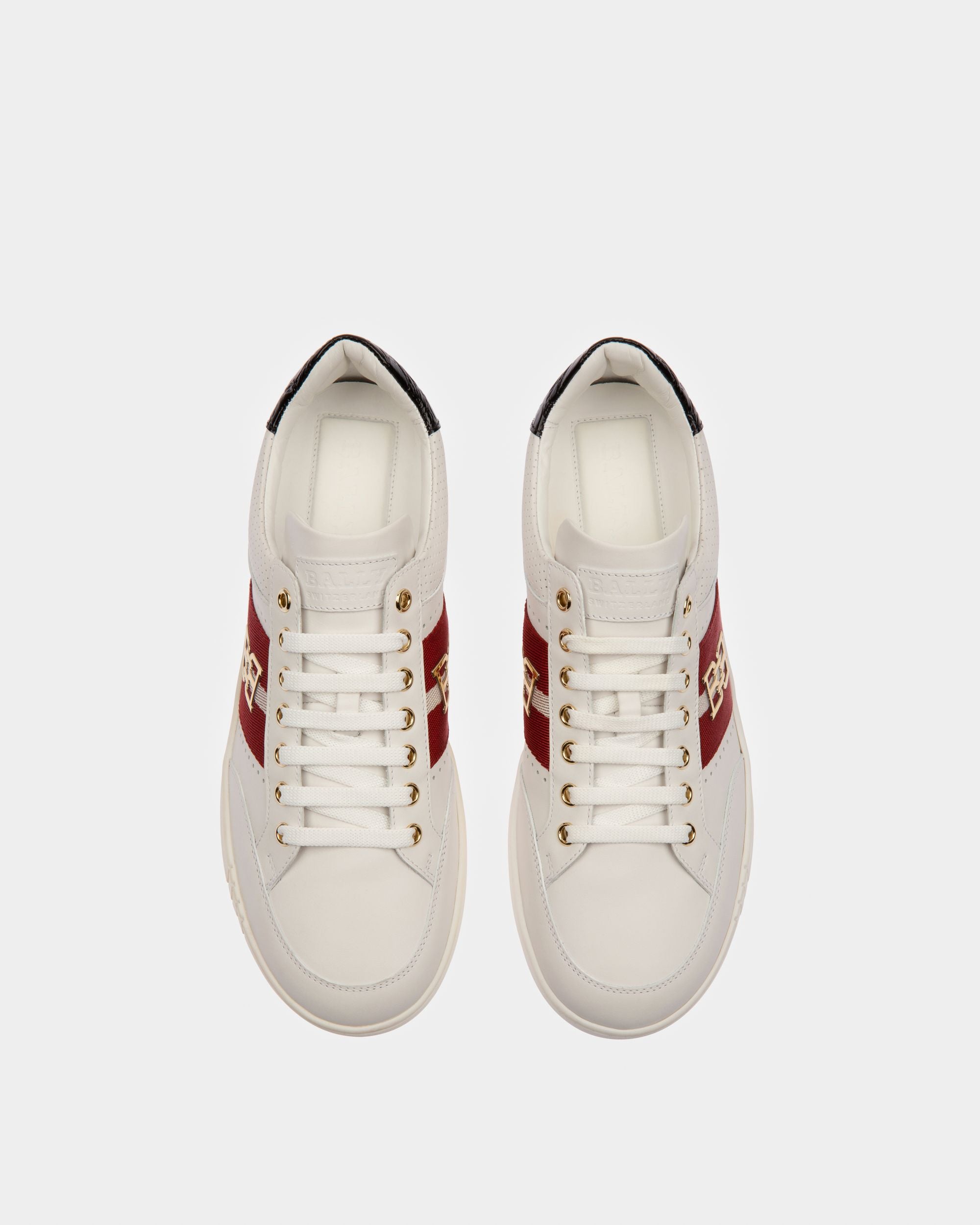 Winton Zapatilla Deportiva En Cuero Blanco - Hombre - Bally - 04
