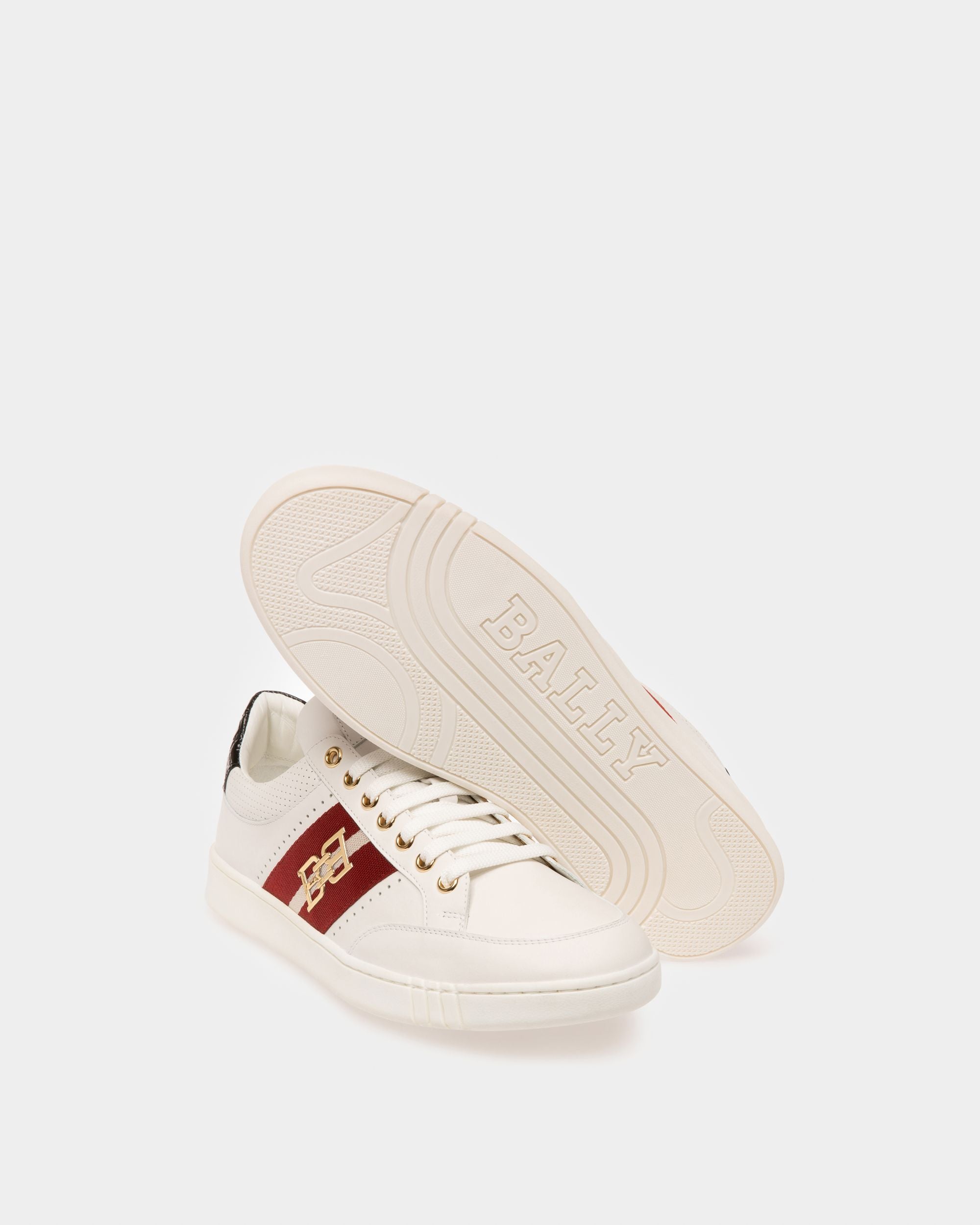 Winton Zapatilla Deportiva En Cuero Blanco - Hombre - Bally - 06