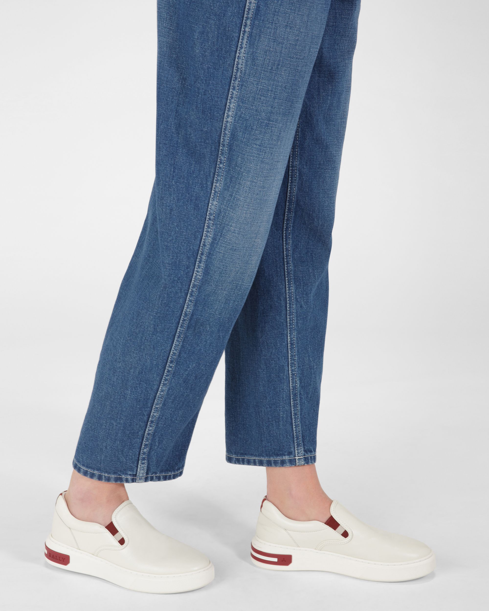 Mya Leather Sneakers In White - Women's - Bally - 02