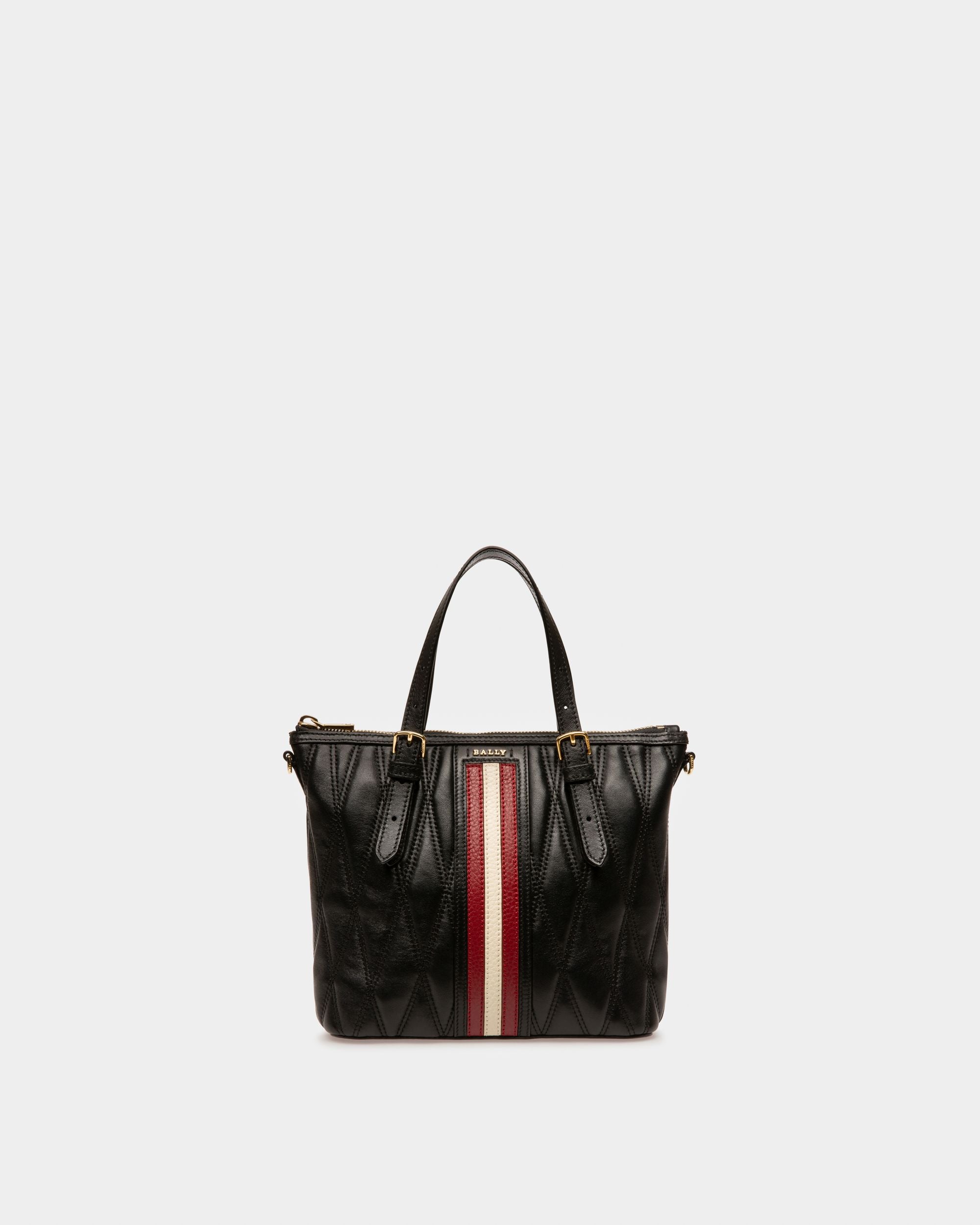 Damirah Small Bolso Tote En Piel De Color Negro - Mujer - Bally - 01