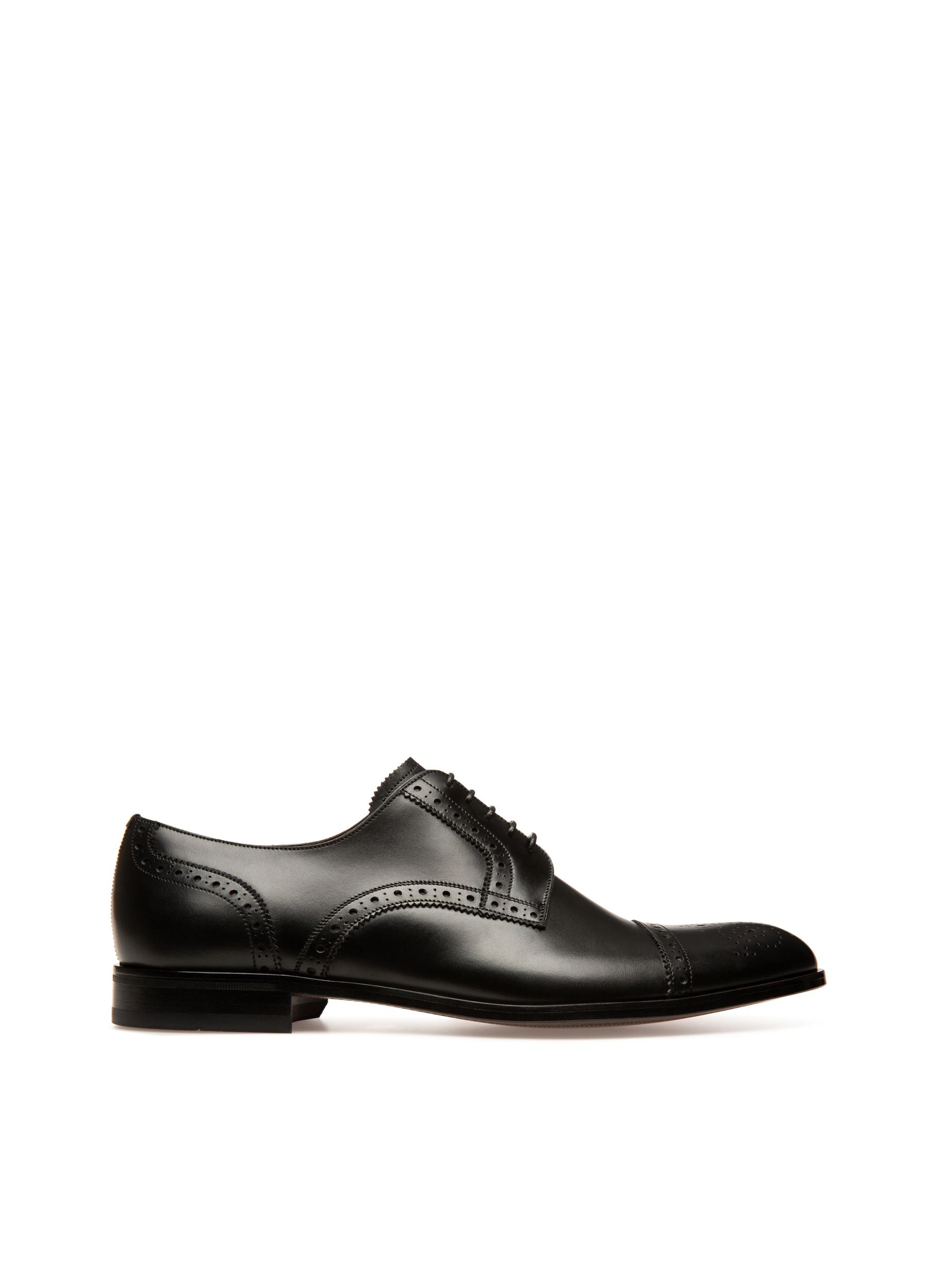 Derby in Brown Leather - Men's - Bally - 01