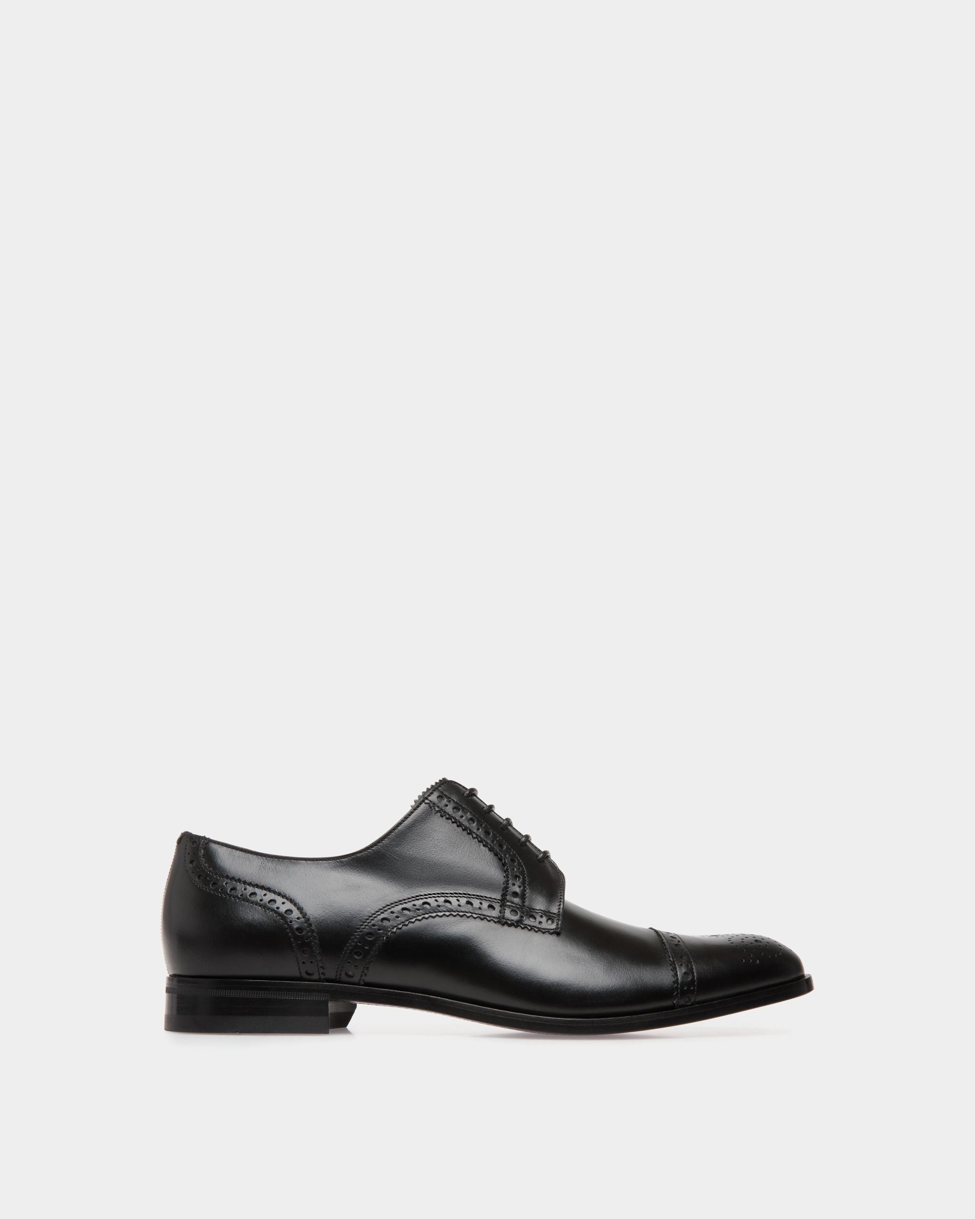 Lace-Ups In Black Leather - Men's - Bally - 01