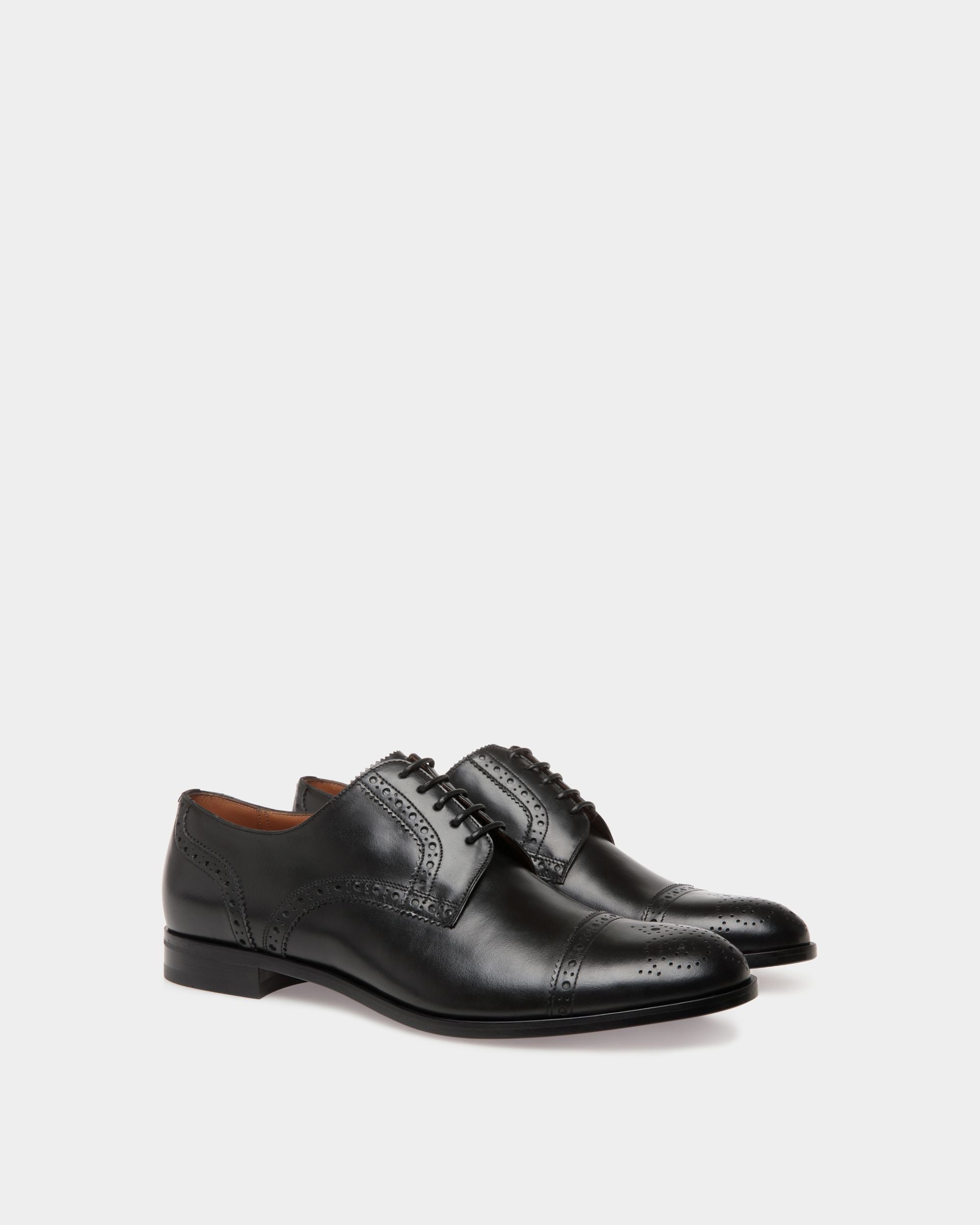 Lace-Ups In Black Leather - Men's - Bally - 02